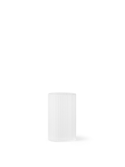 Ripple Lid aus Milchglas, geripptes zylindrisches Glas