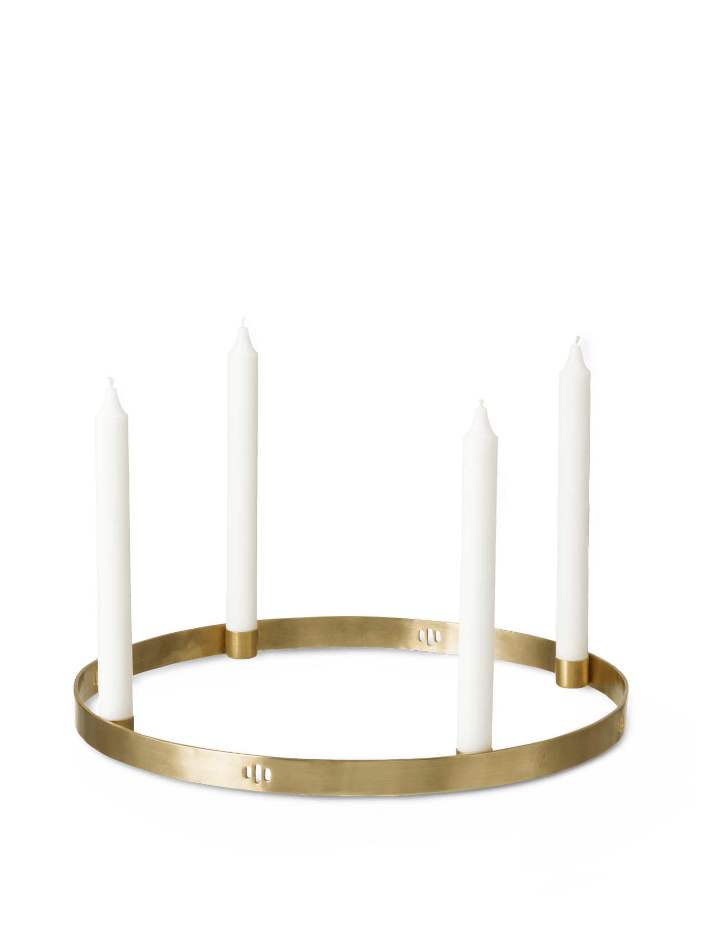 Candle Holder Circle - Large - Brass