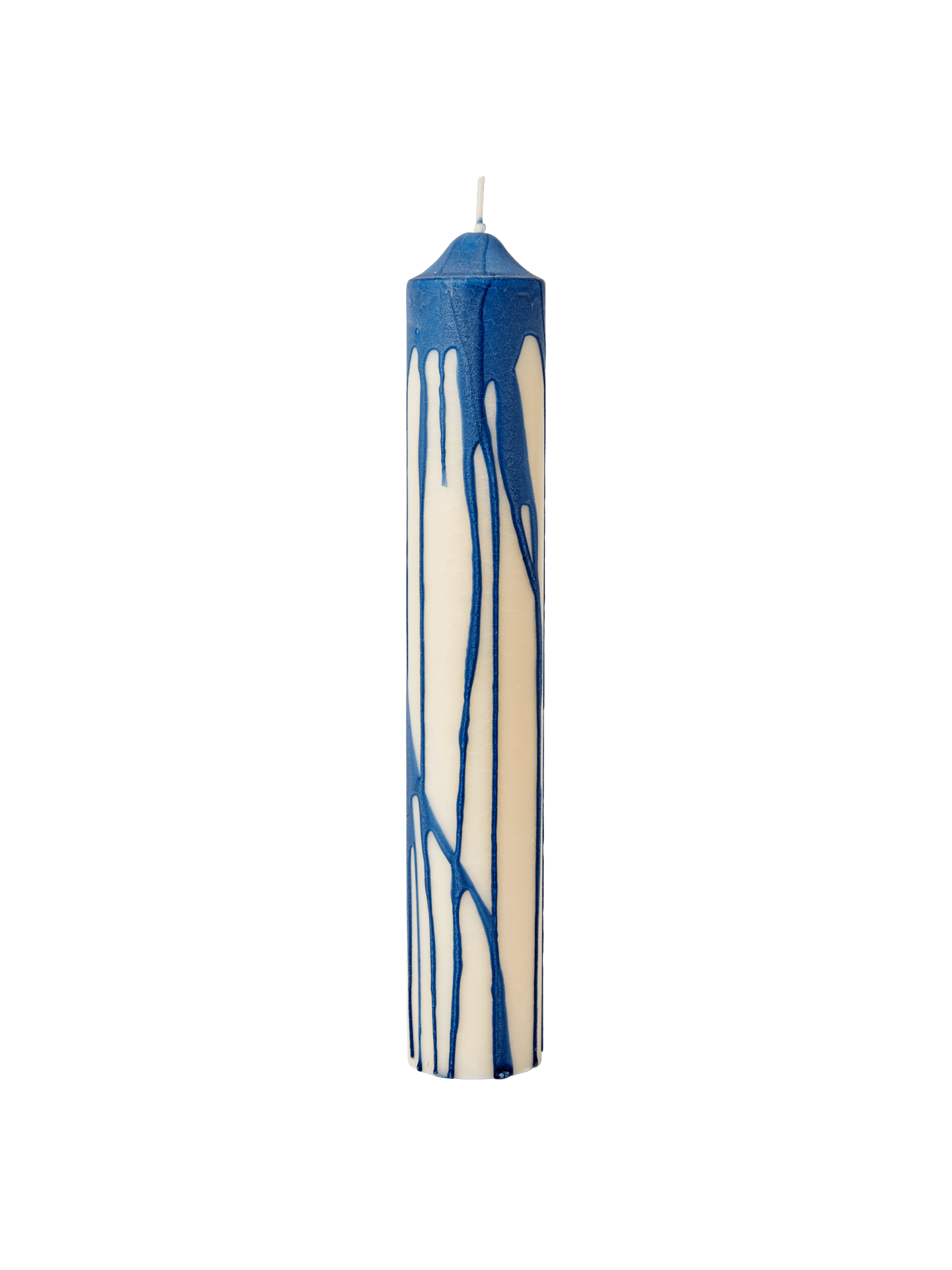 Dryp Pillar Candle - Large - Deep Blue