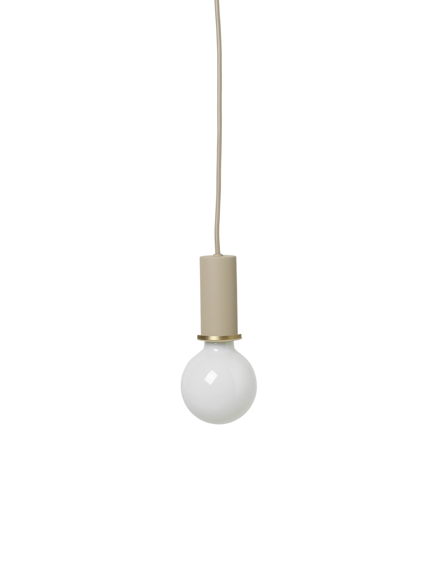 Socket Pendant Low - Cashmere