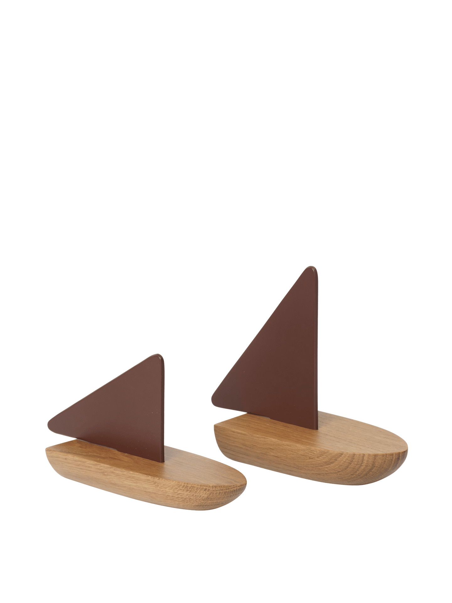 Opty Boat - Set of 2 - Dark Pecan/Oak