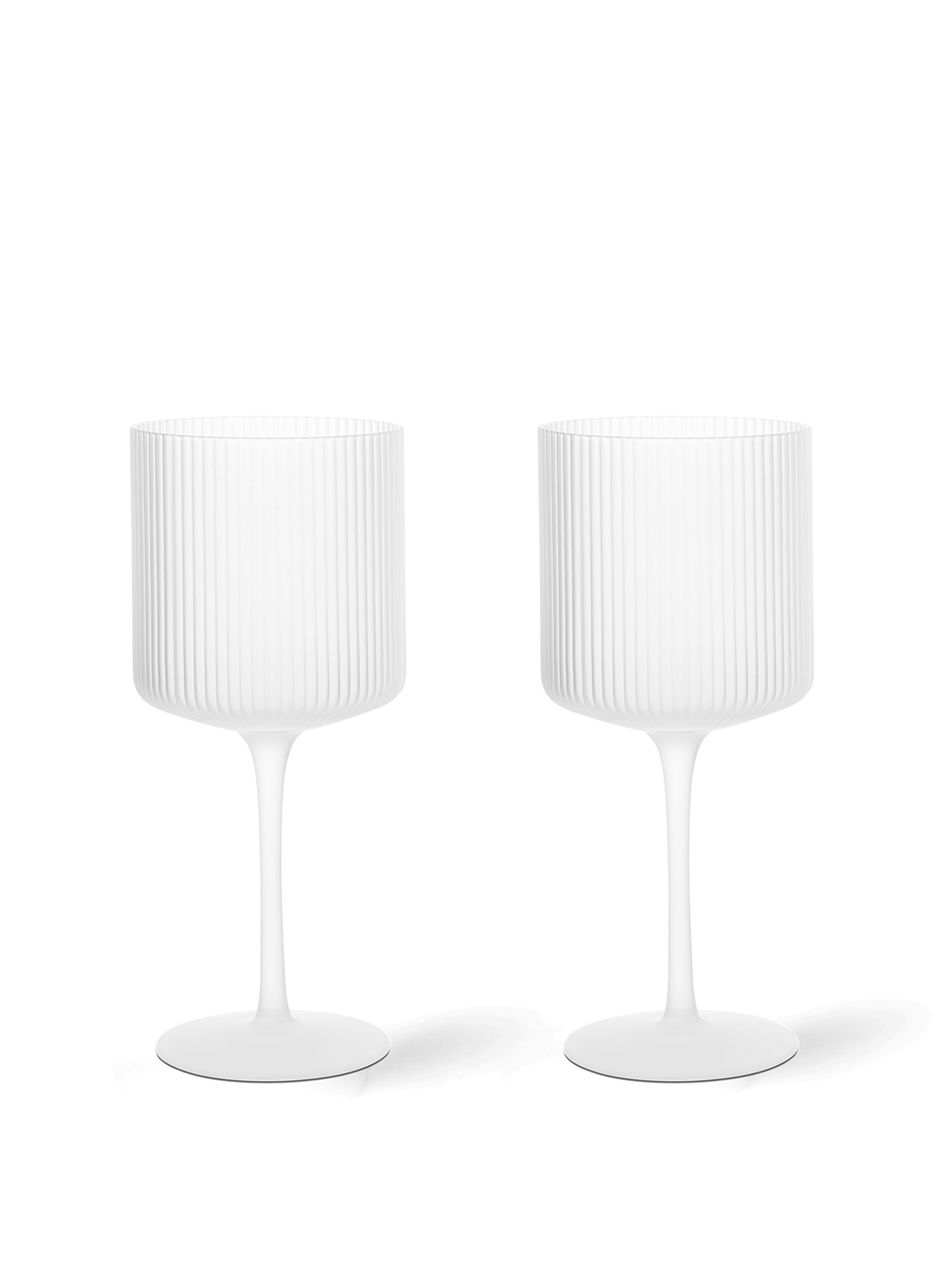 Ripple Red Wine Glasses - Set of 2 - Frosted