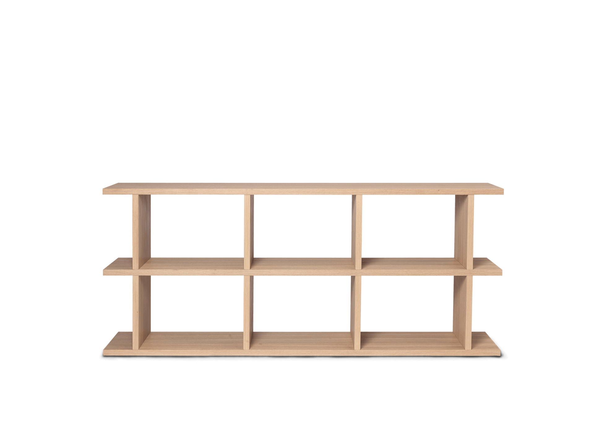 Kona Bookcase - 3x2 - Natural Oak Veneer