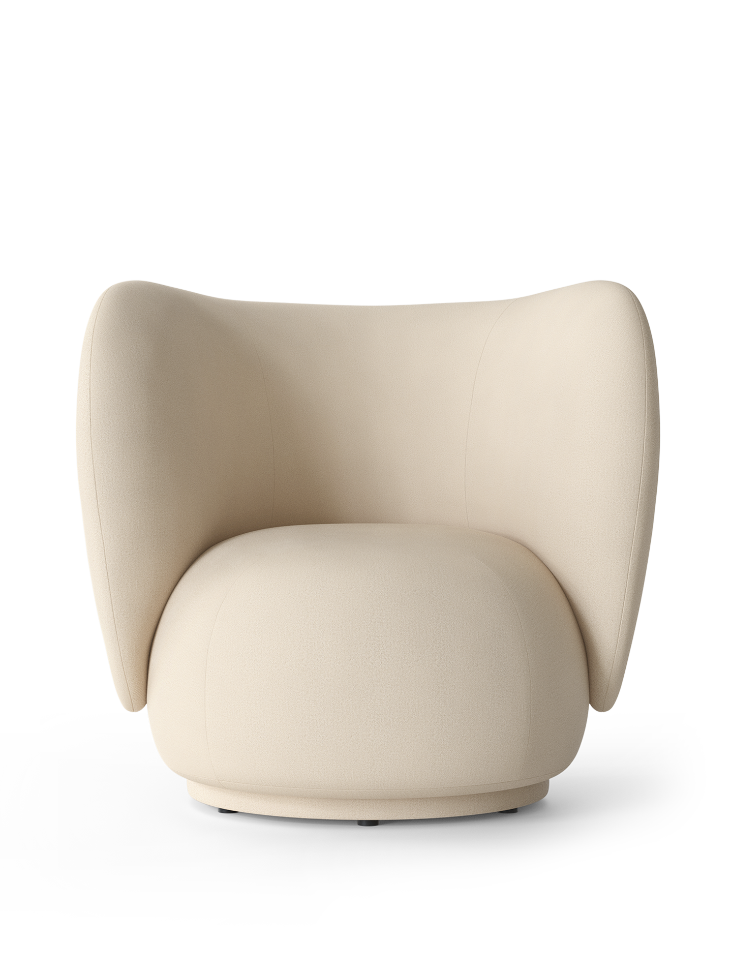 Rico Lounge Chair - Brushed - Off-White