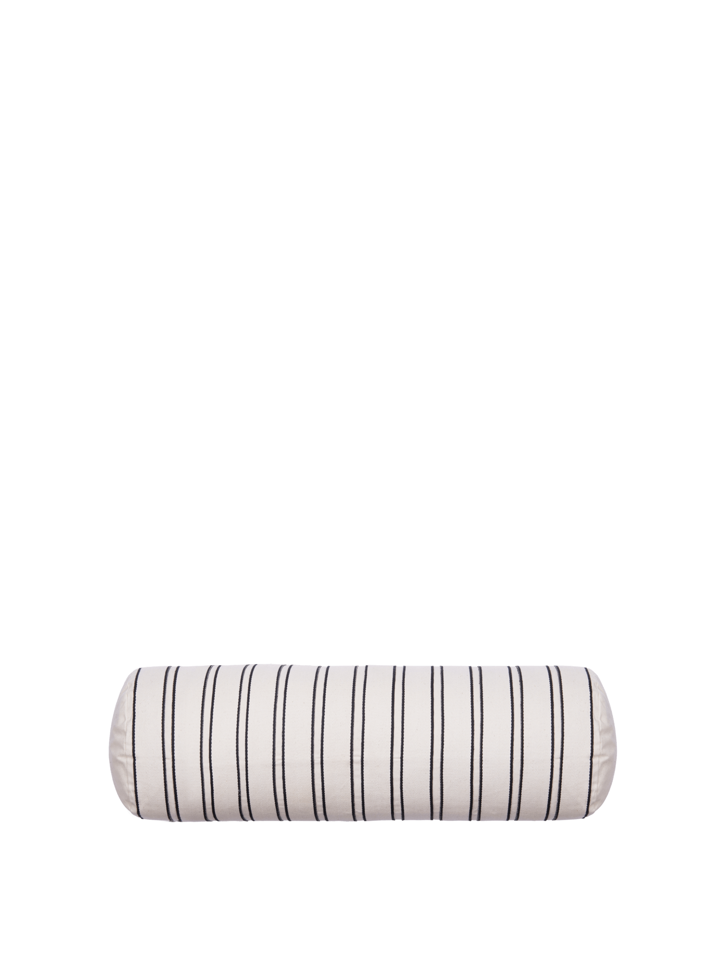 Twill Bolster Cushion - Off-White/Black