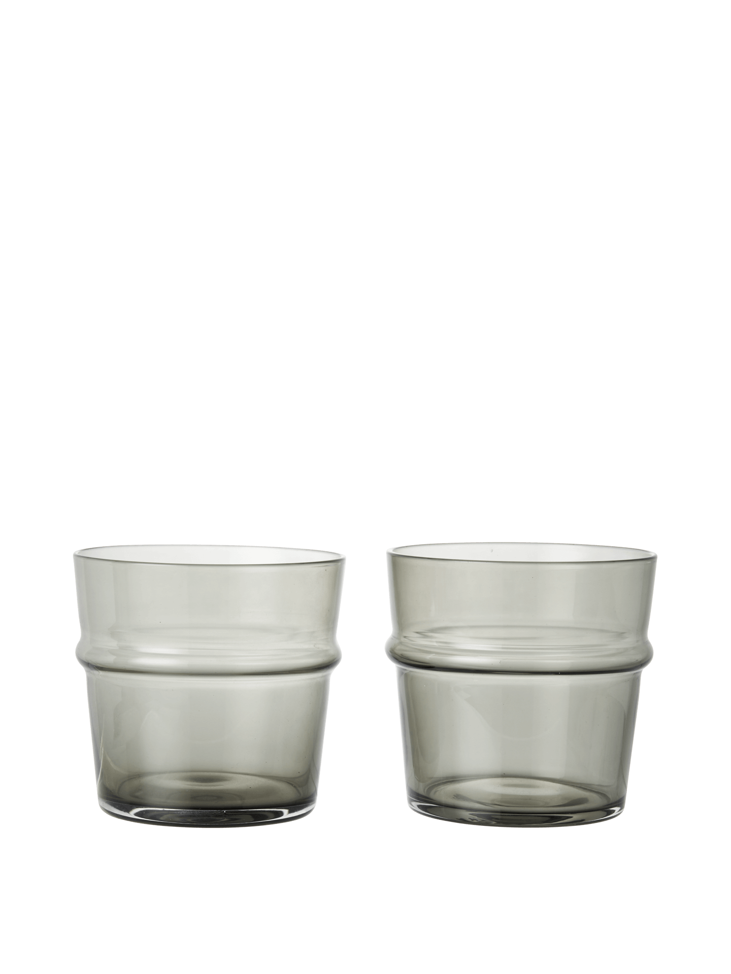 Boya Low Glasses - Set of 2 - Smoked Grey