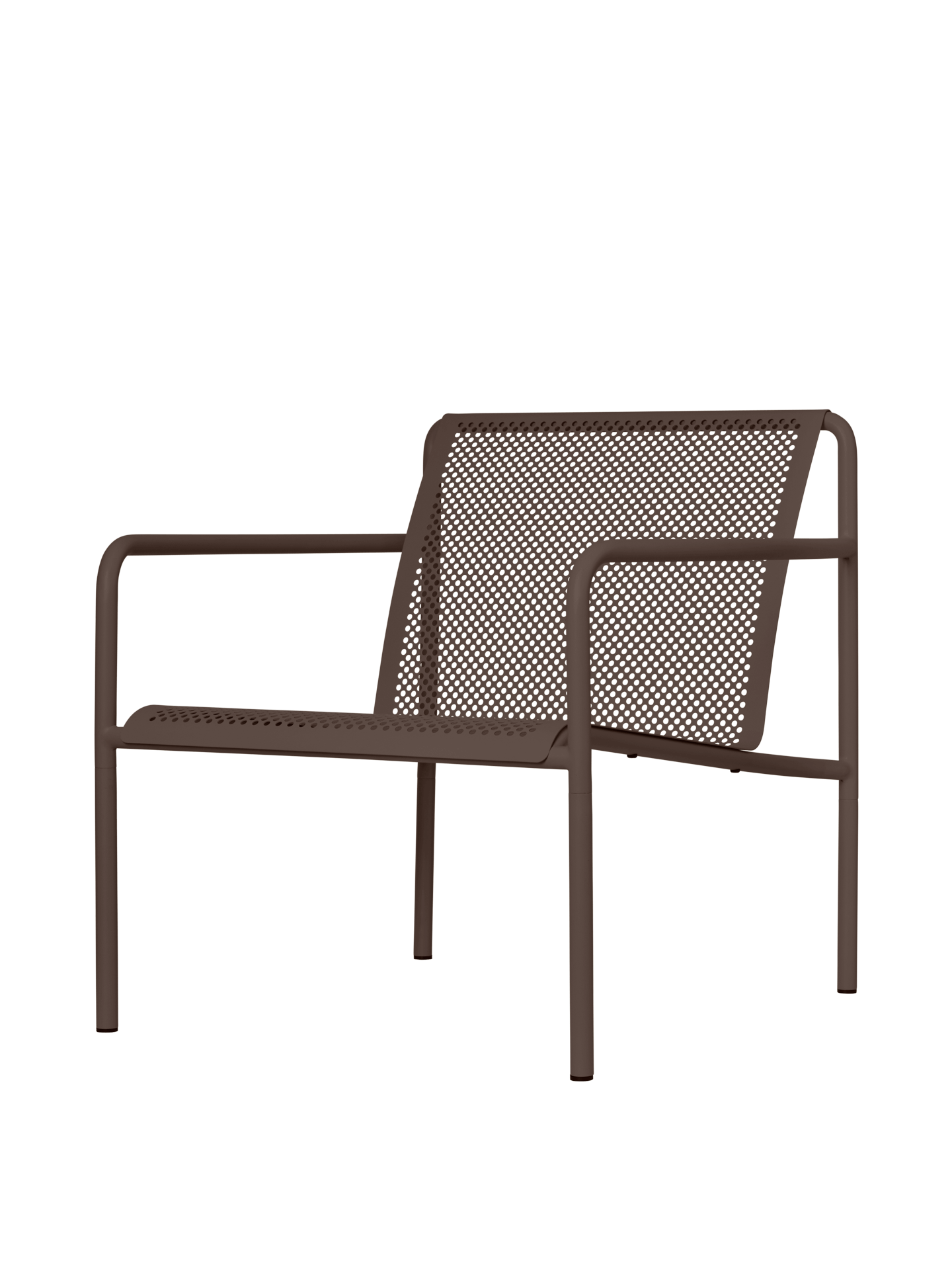 Dapple Lounge Chair with Arms - Dark Chocolate