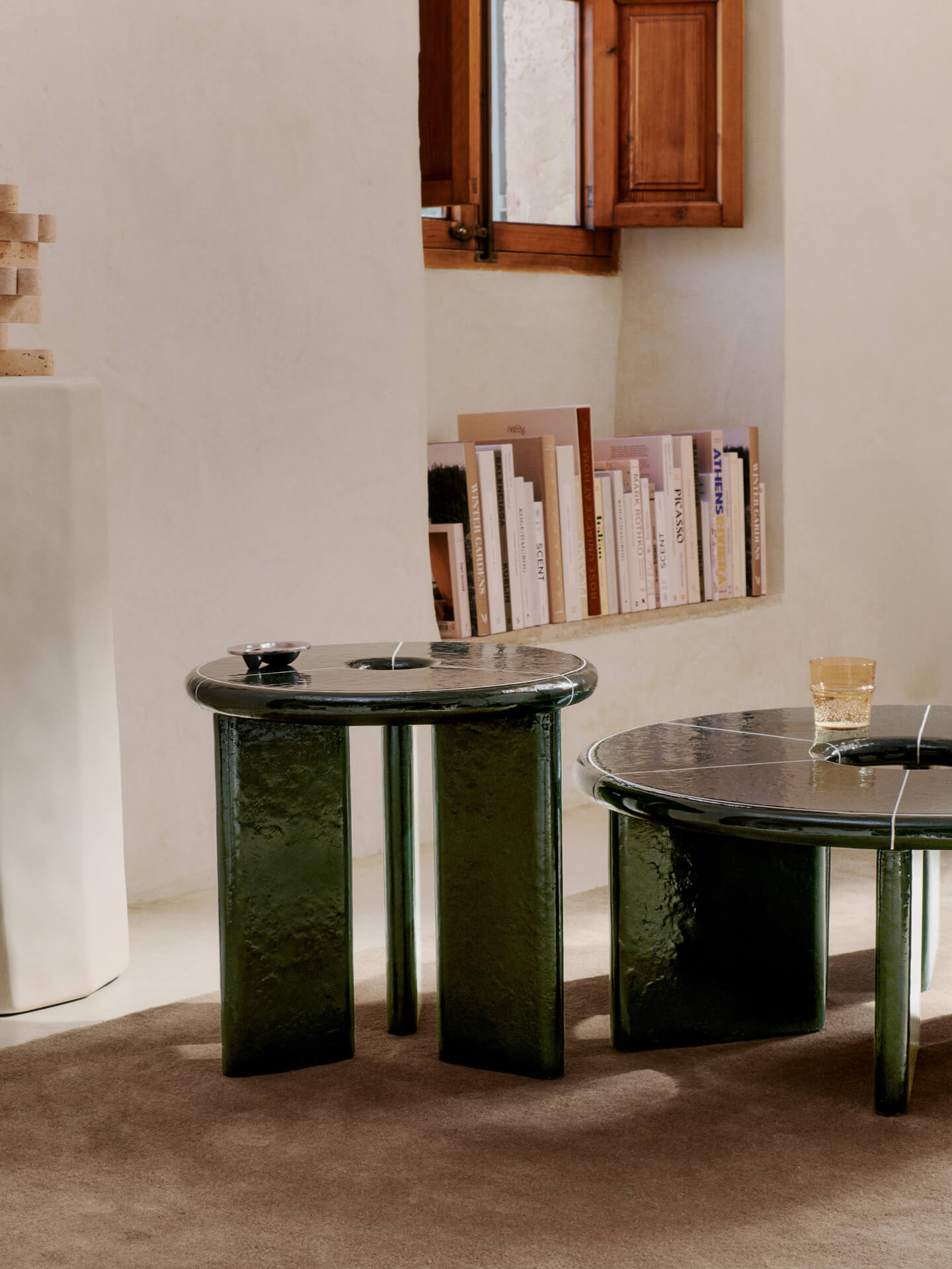 Deya Coffee Table - Ø80 cm - Dark Green – Ferm Living