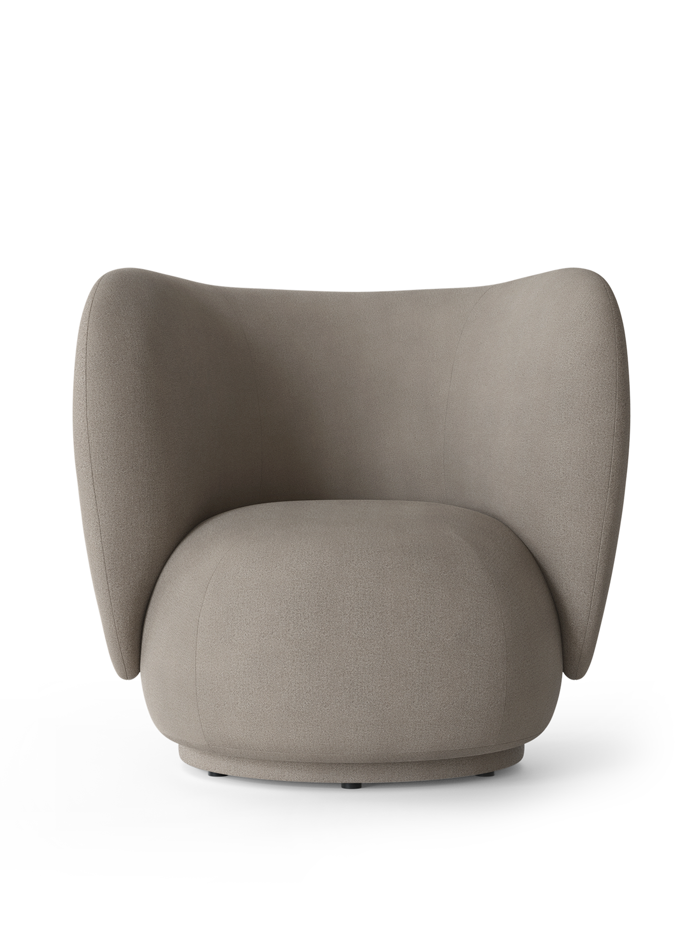 Rico Lounge Chair - Brushed - Warm Grey