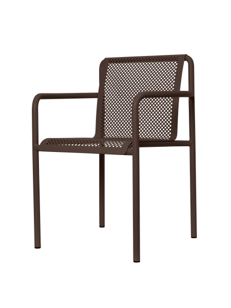 Dapple Chair with Arms - Dark Brown – Ferm Living