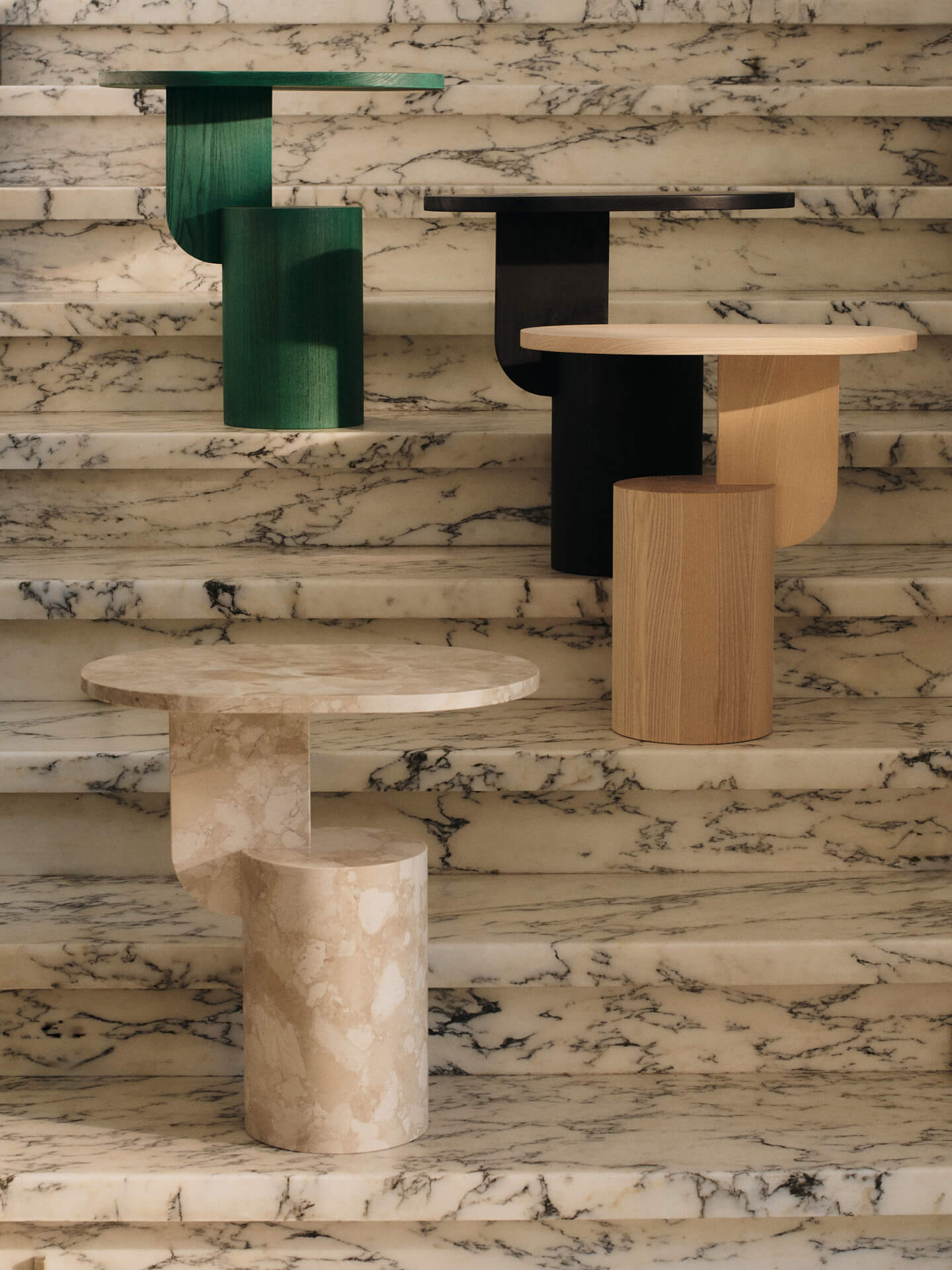 Insert Side Table in Natural Ash Wood by Ferm Living