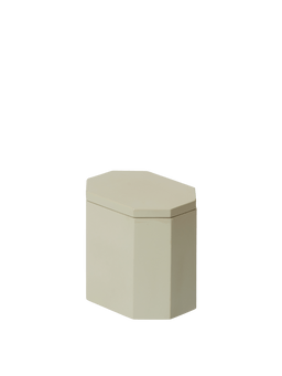 Nova Storage Box in light celedon with angled corners and lid