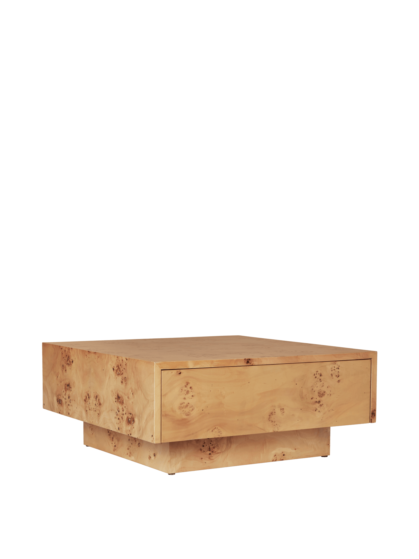 Burl Storage Coffee Table