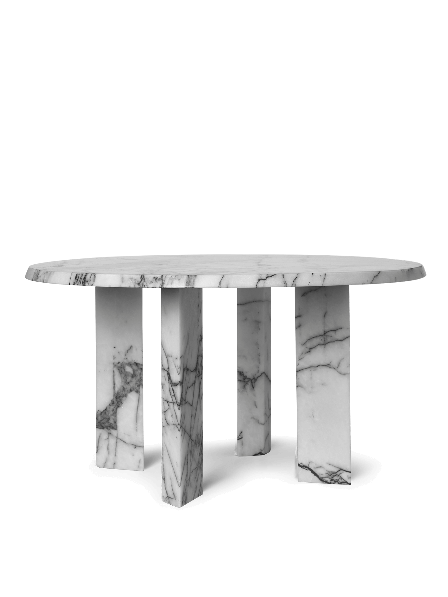 Taula Coffee Table - White/Charcoal