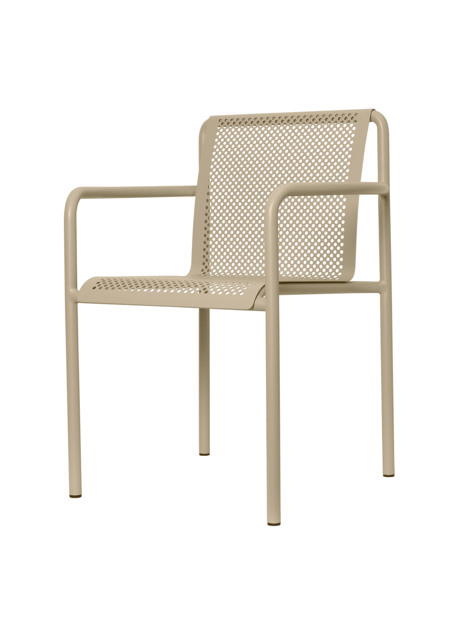 Ferm Living｜Dapple チェア 椅子 カシミア 屋内外両用 Dapple Chair with Arms - Beige – Ferm Living