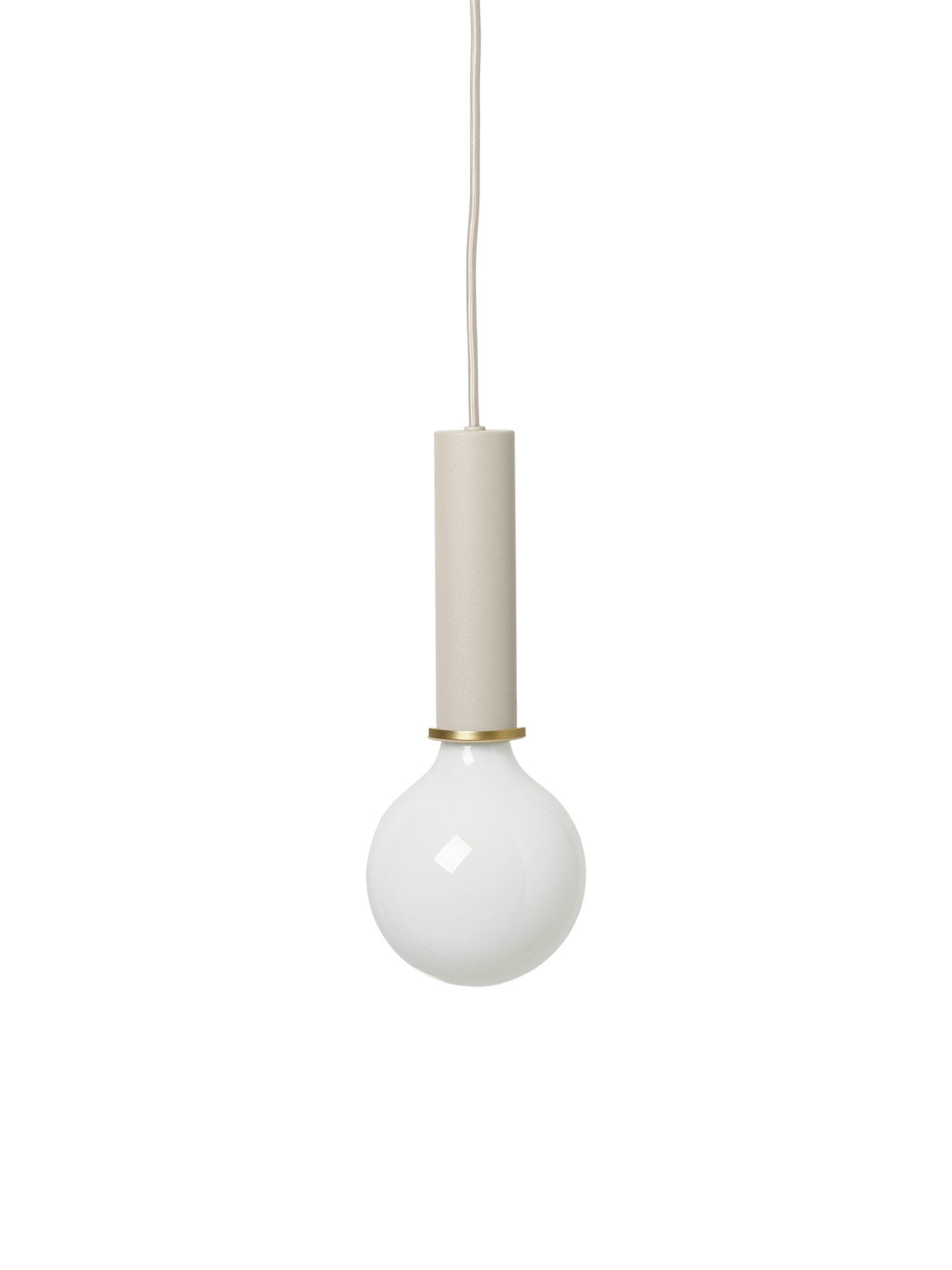 Socket Pendant High - Light Grey