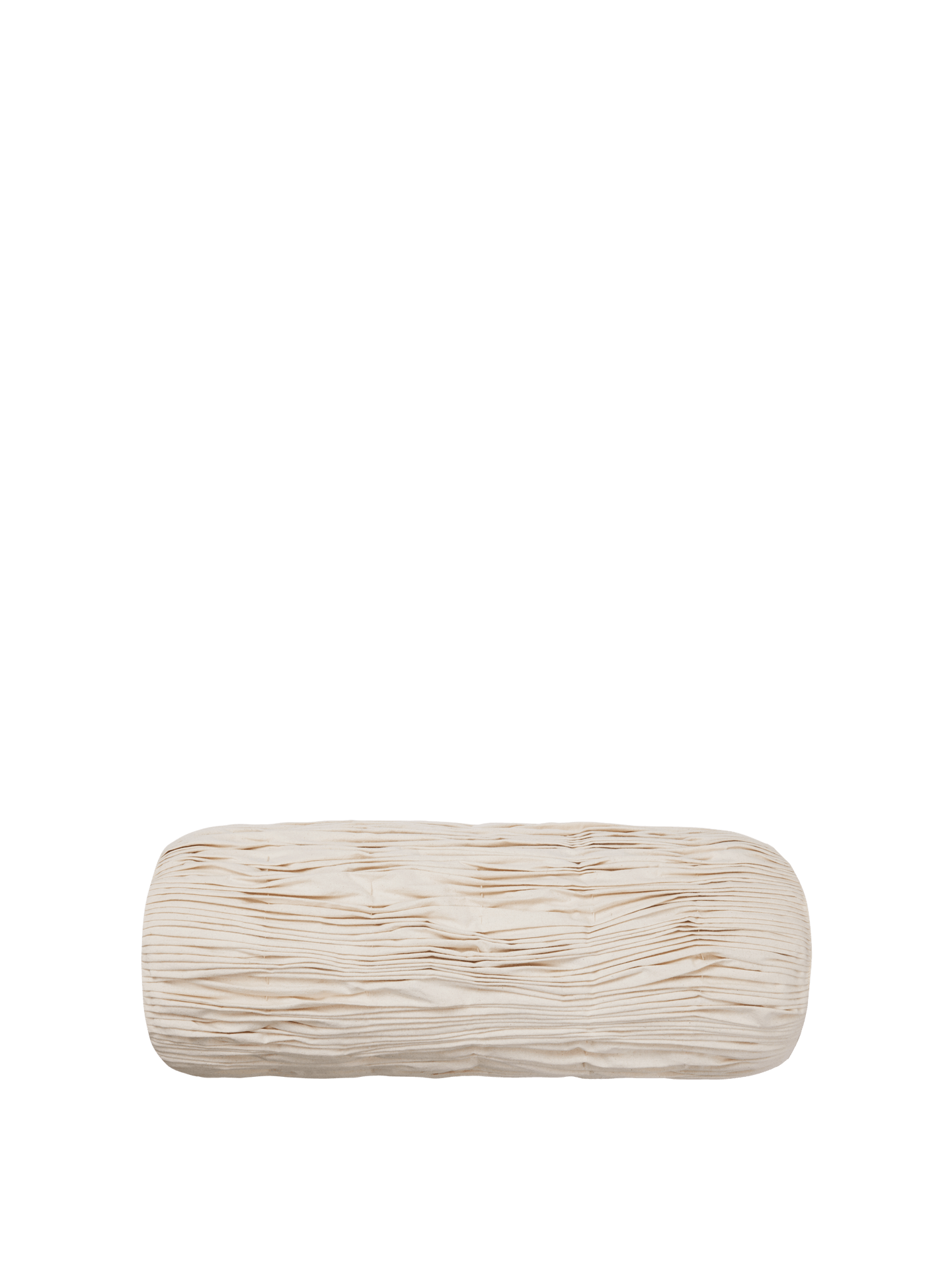 Falda Smocked Bolster Cushion - Undyed
