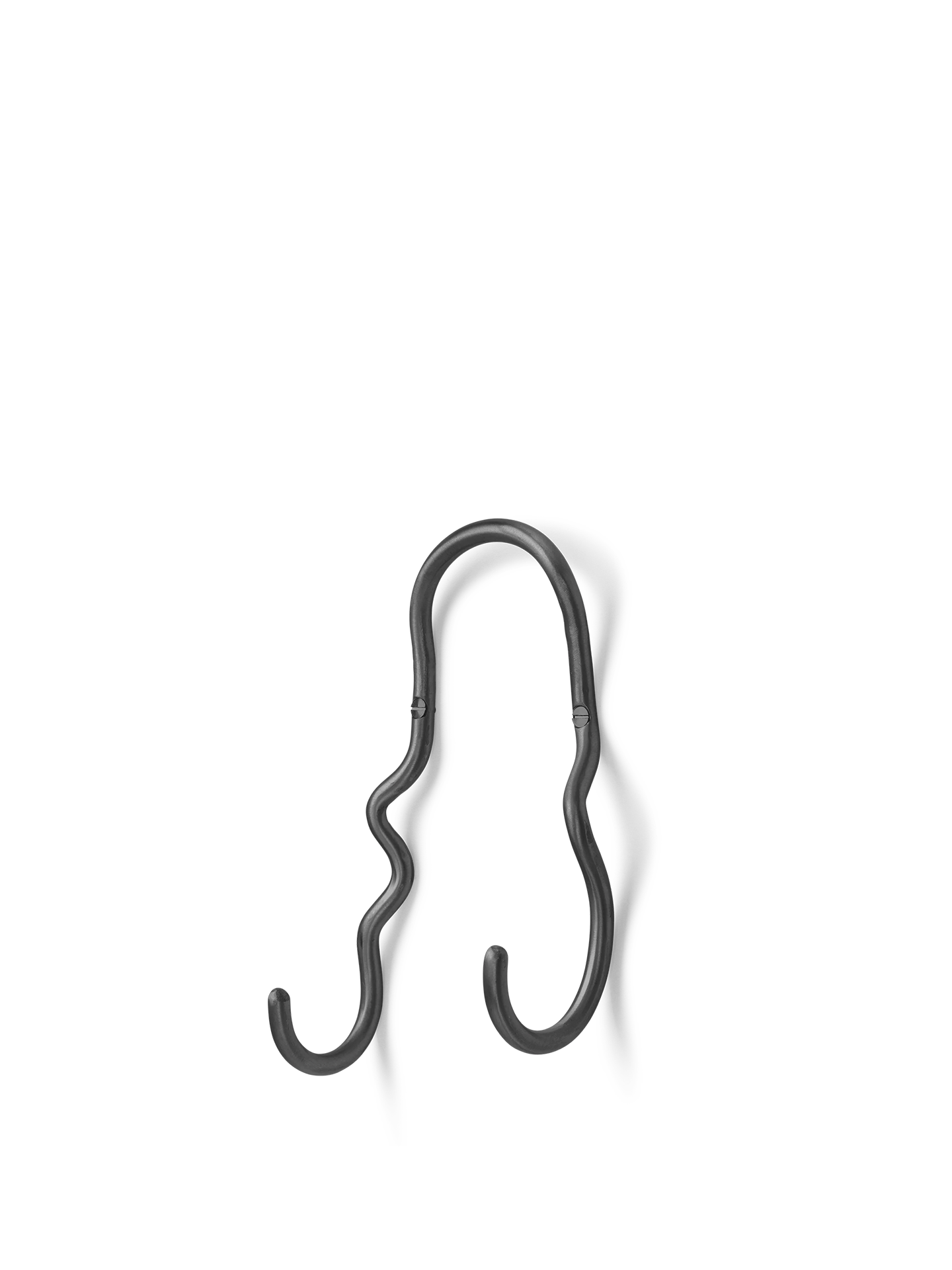 Curvature Double Hook - Black Brass