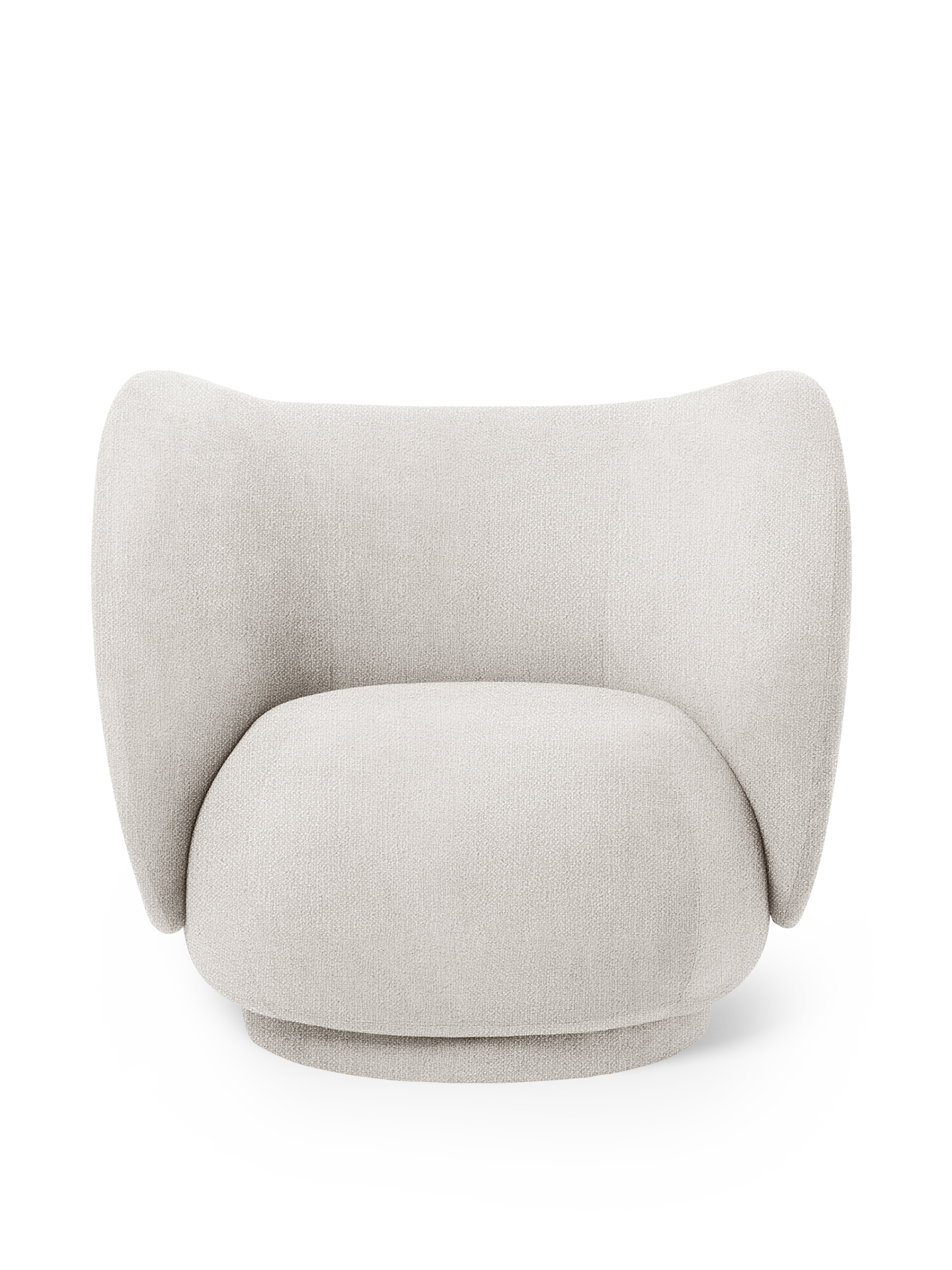 Rico Lounge Chair - Swivel - Bouclé - Off-White