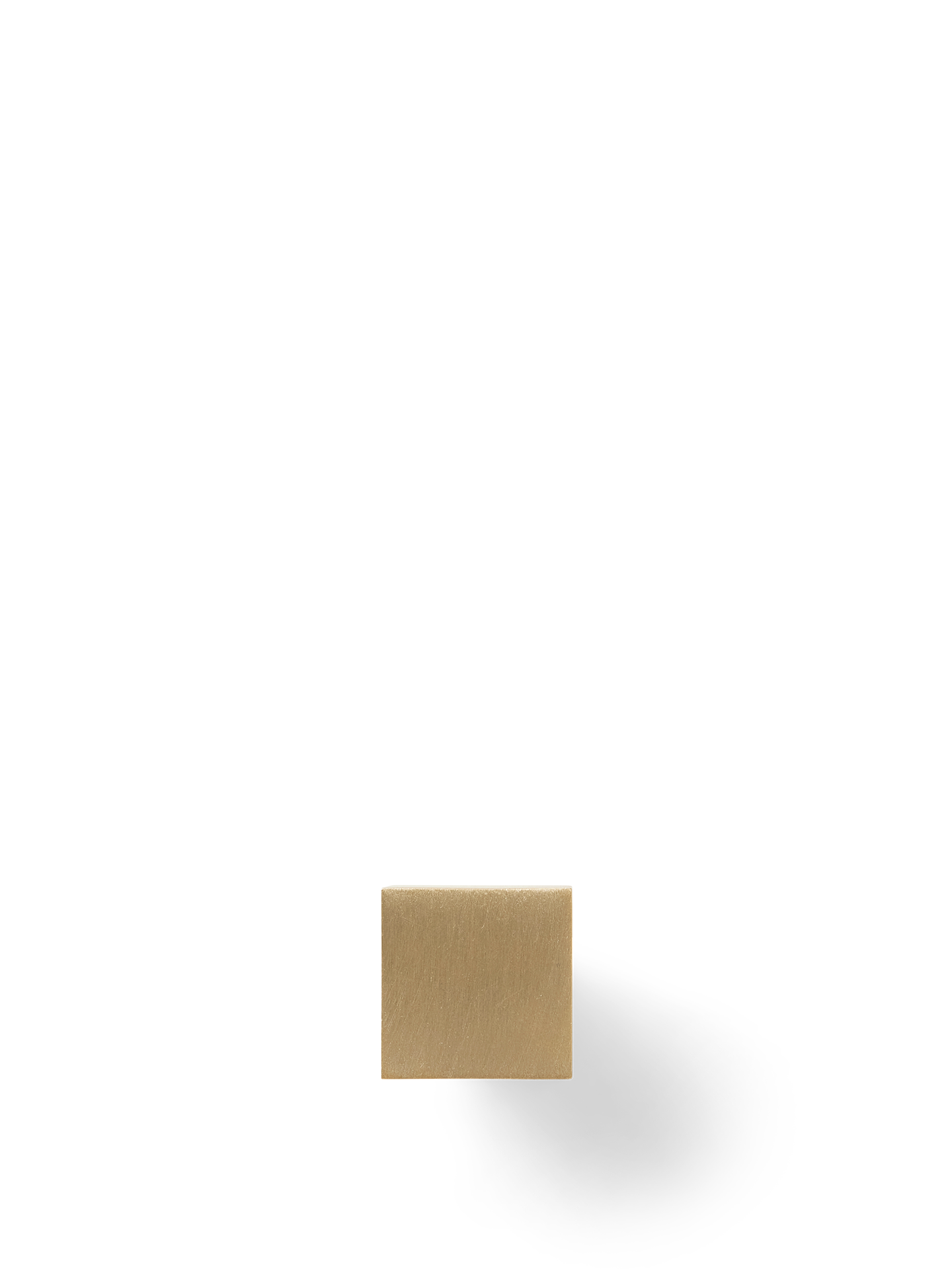 Square Hook - Small - Brass