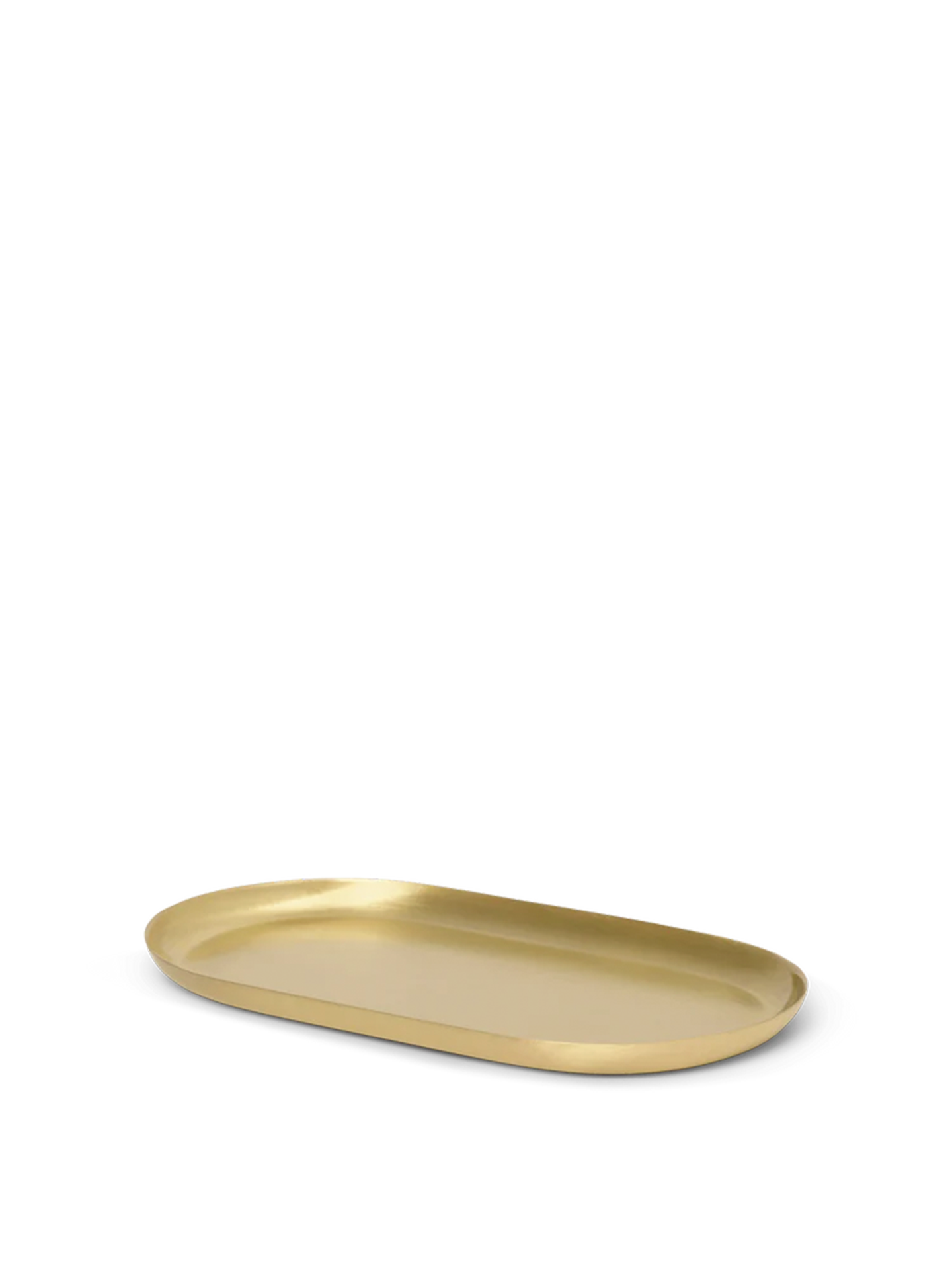 Basho Tray - Oval - Brass