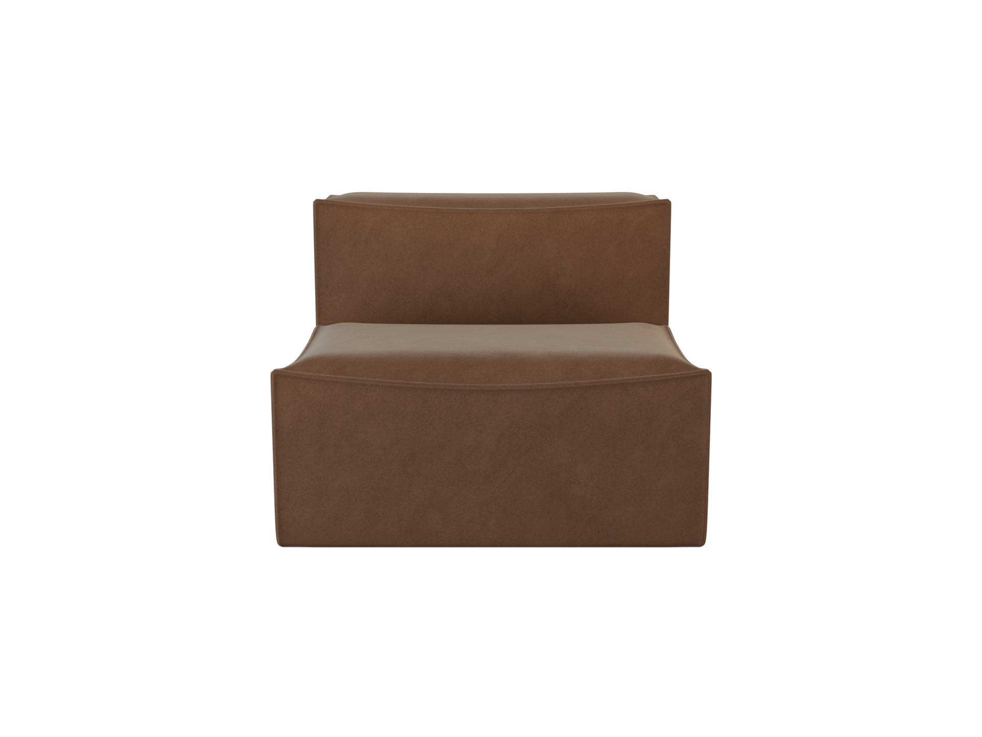 Catena Sofa Center S100 - Rich Velvet - Soft Brown