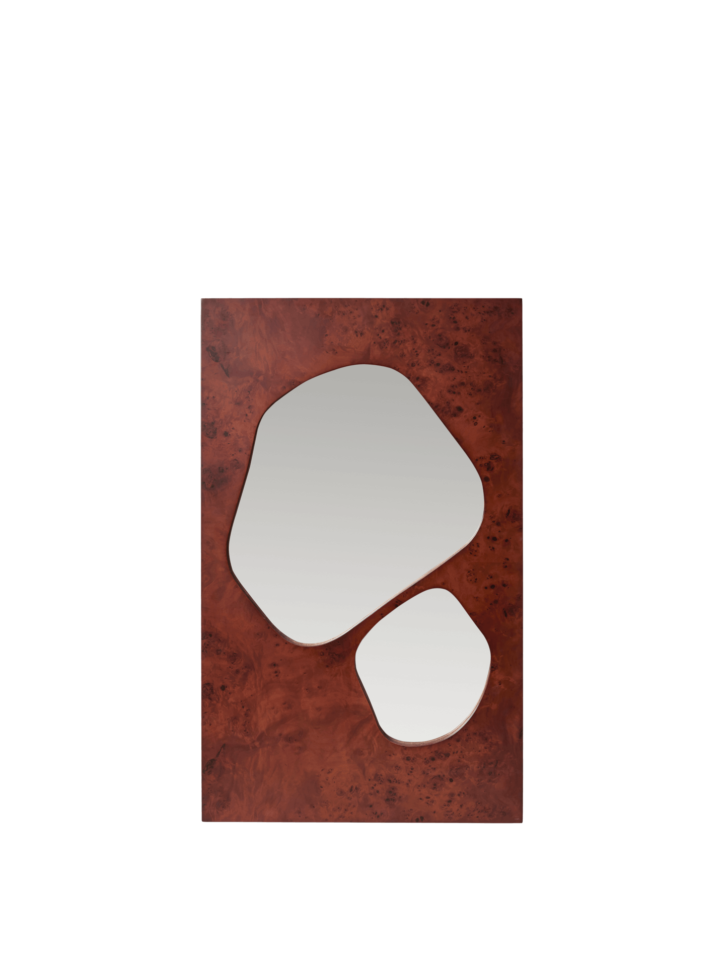 Folia Mirror - Medium - Dark Stained Burl