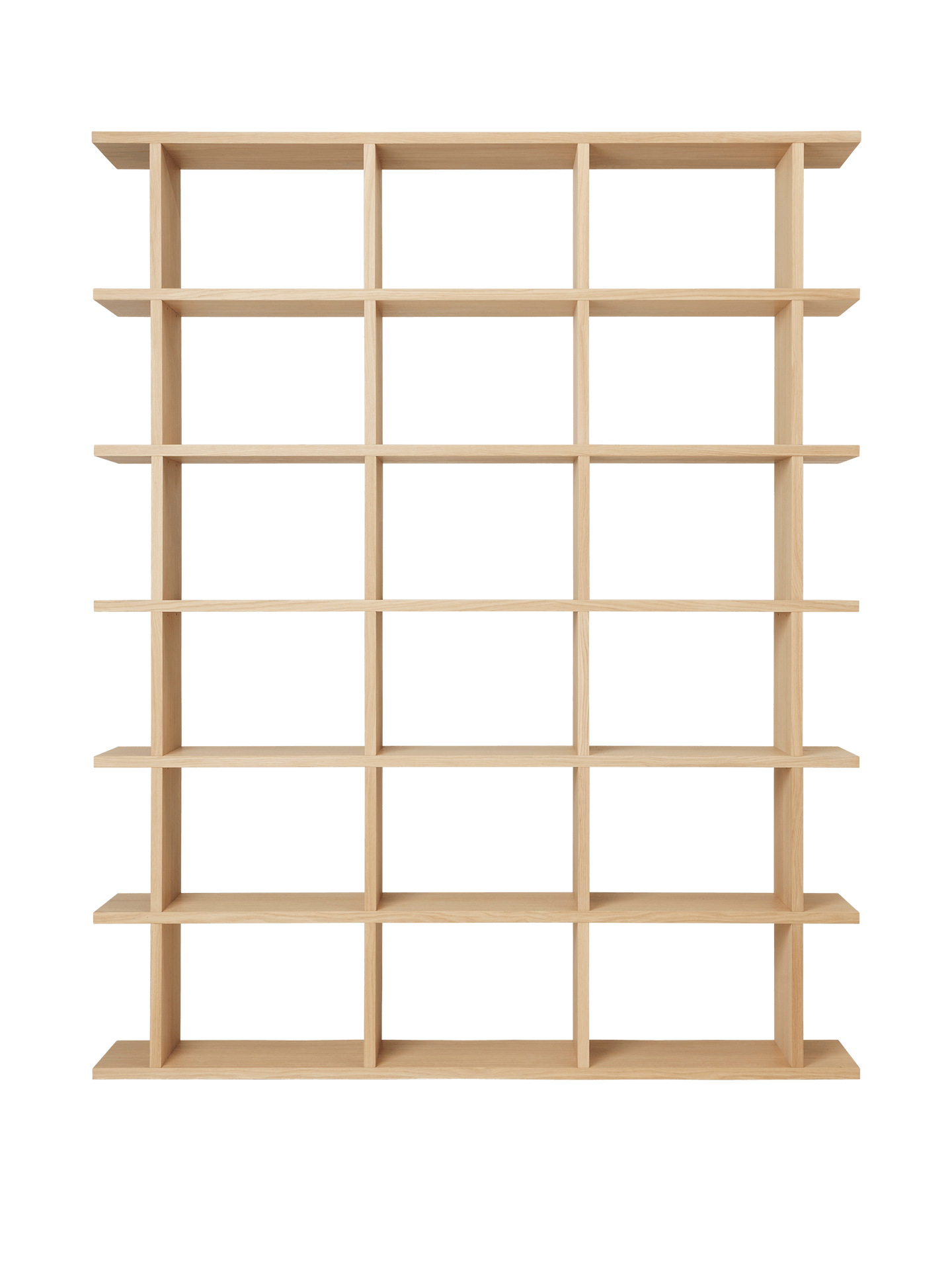 Kona Bookcase - 3x6 - Natural Oak Veneer