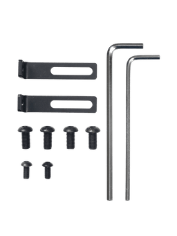 Haze Kit in black with two brackets, six screws and two hex keys