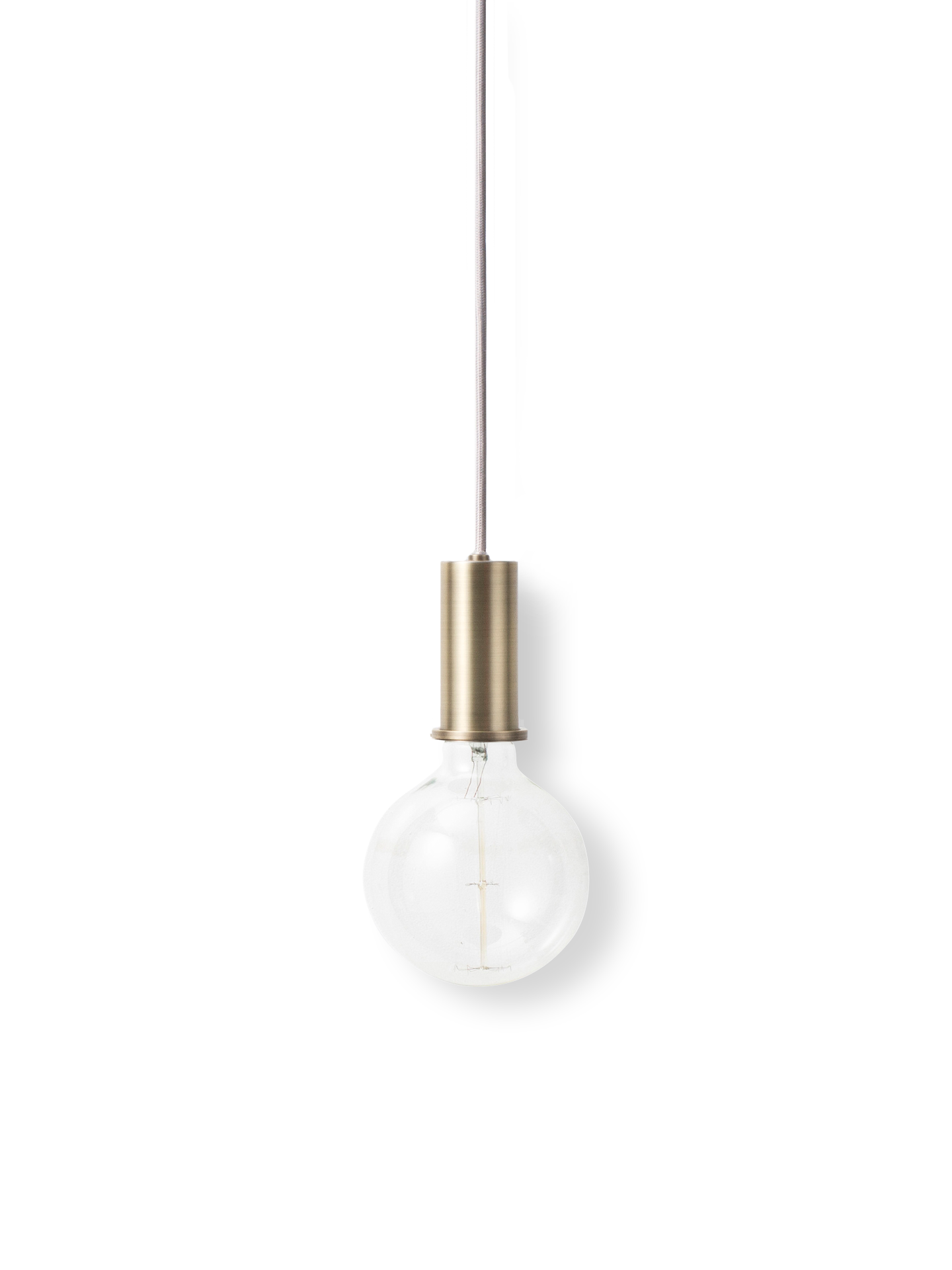 Socket Pendant Low - Brass