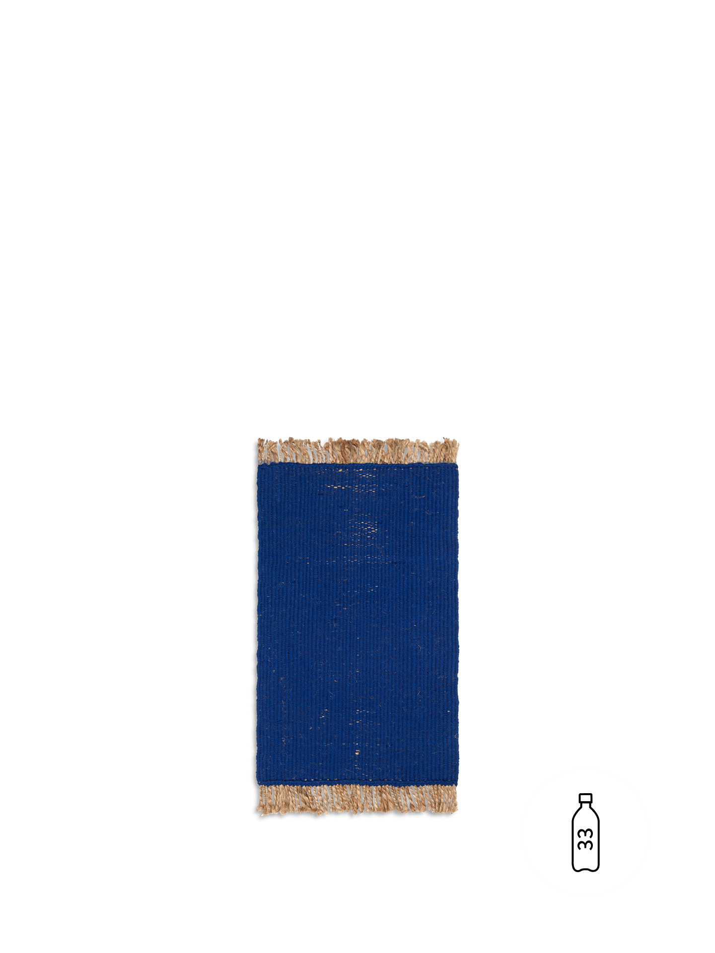 Block Mat - Bright Blue/Natural