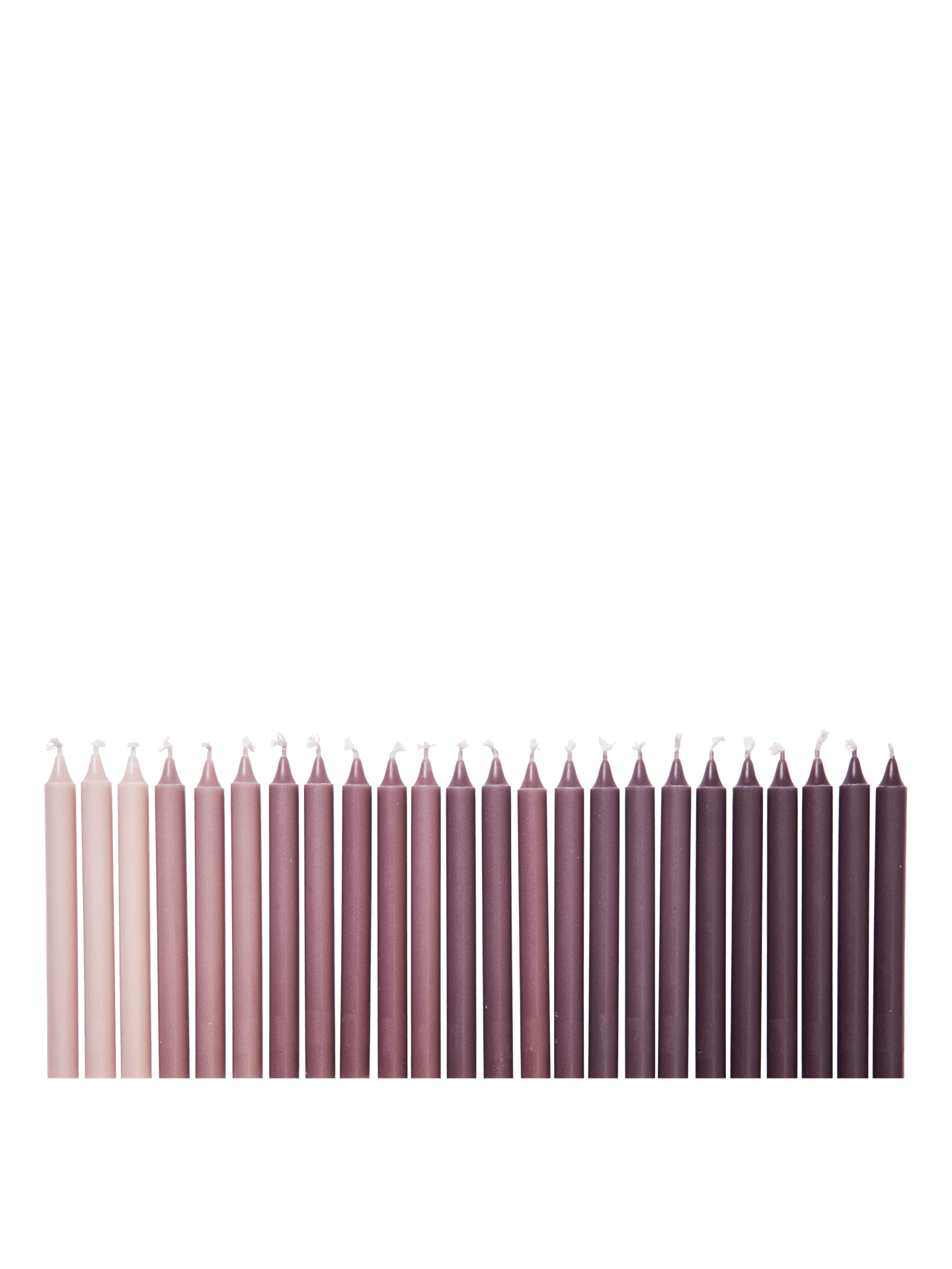 Ombre Candles - Set of 24 - Dark Grape