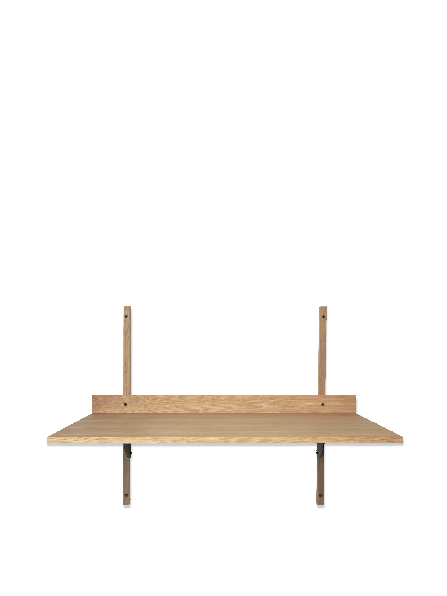 Sector Desk - Natural Oak/Black Brass