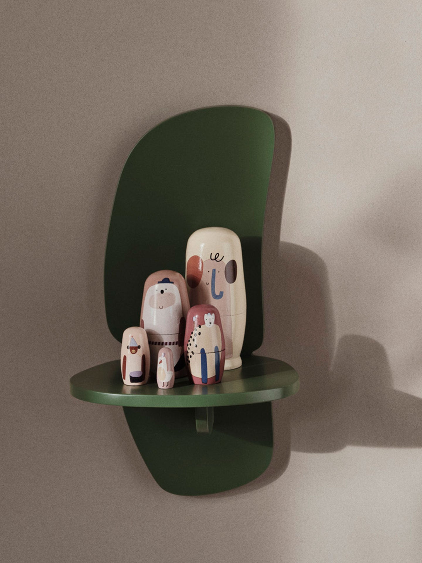 Pilu Shelf – Large – Green | Ferm Living