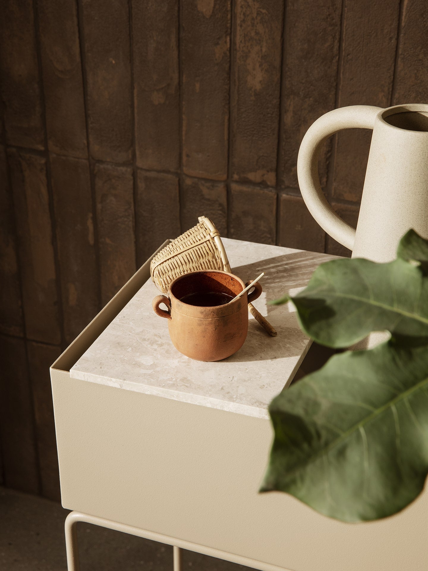 Marble Tray - Beige for Plant Box by Ferm Living