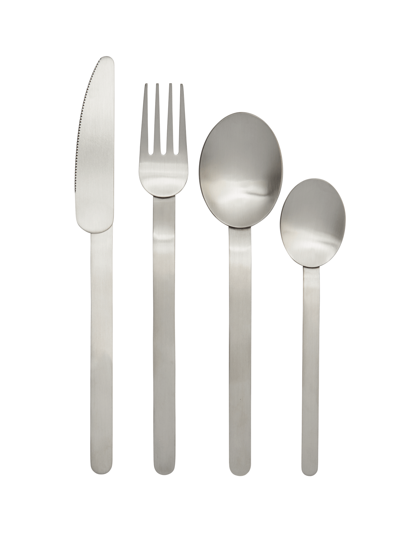Stelo Cutlery Set 4 Brushed Stainless Steel