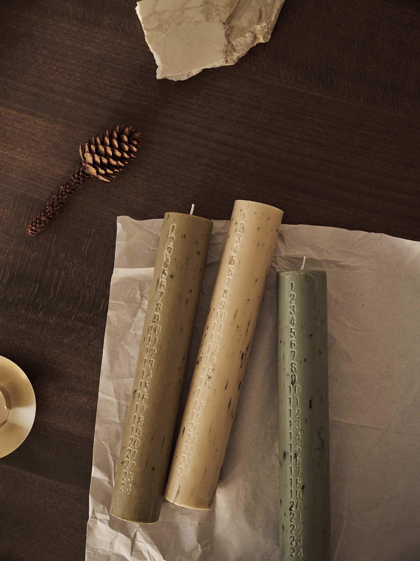 Mura Advent Candle - Green | Ferm Living
