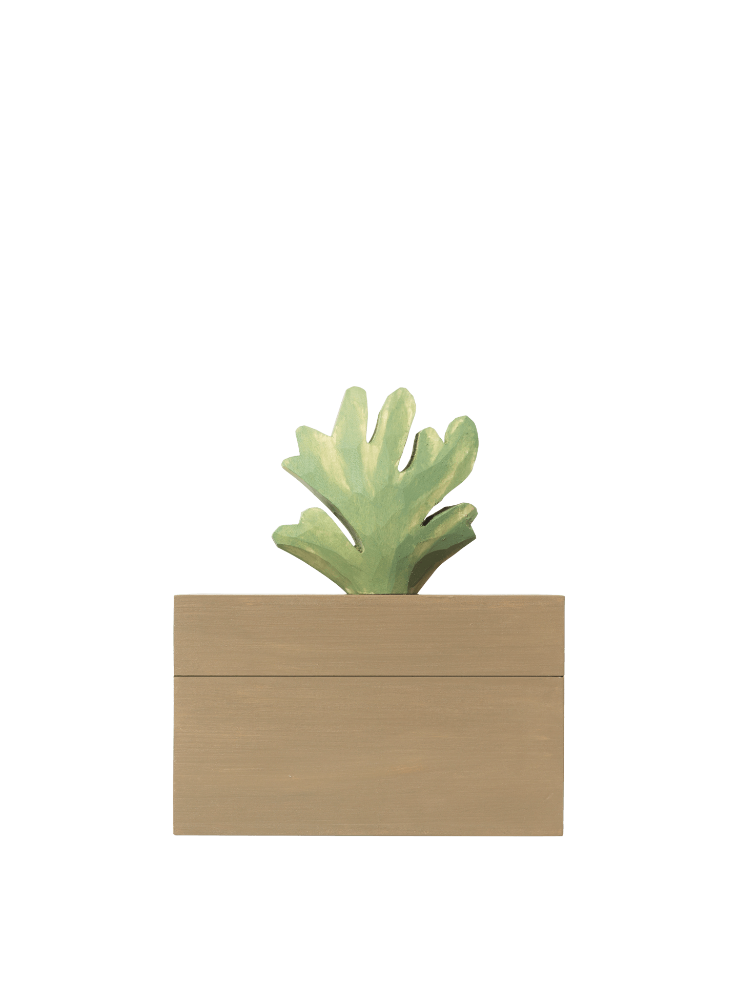 Harbour Box - Coral - Mistletoe/Tan