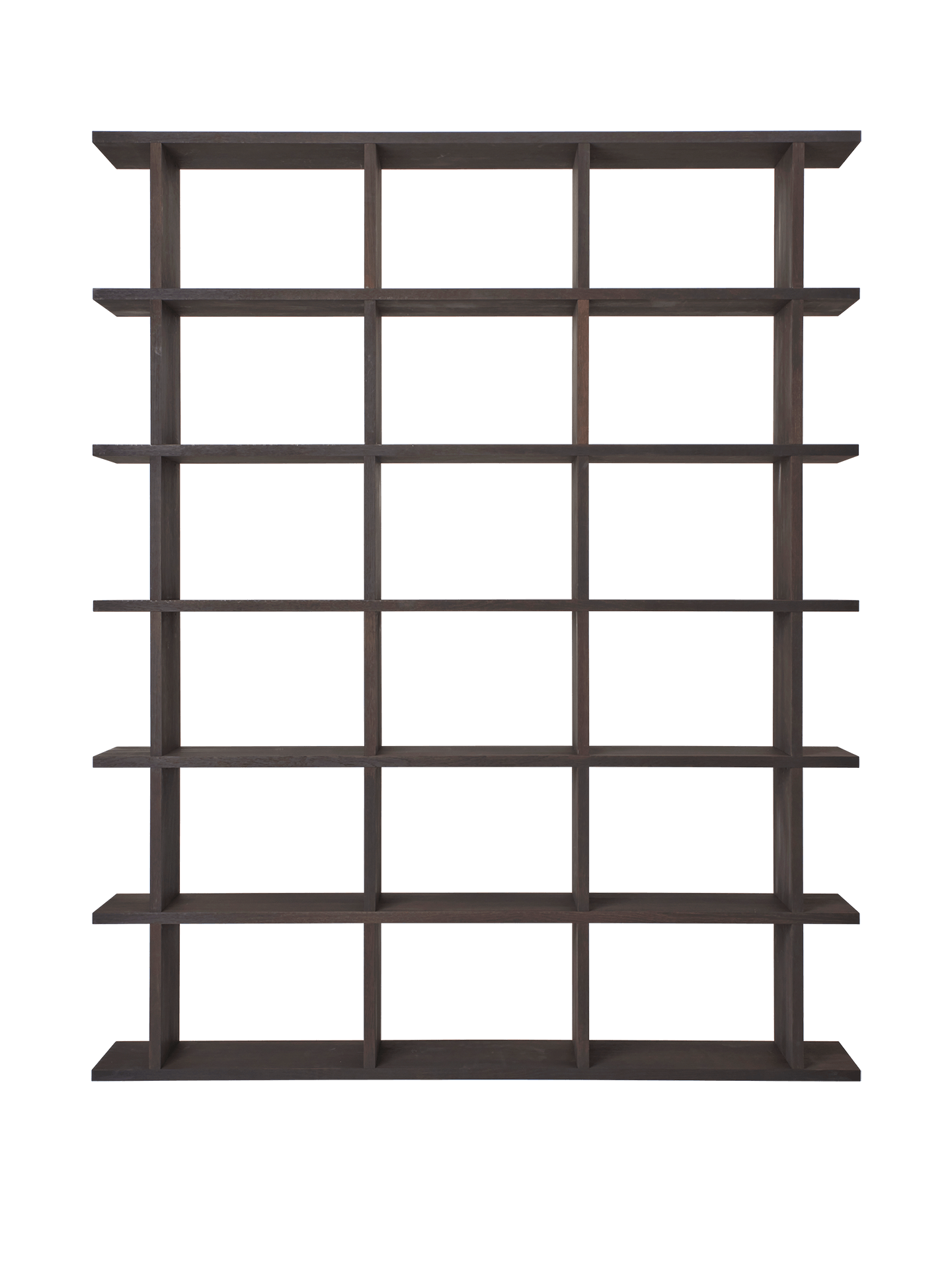 Kona Bookcase - 3x6 - Dark Stained Oak