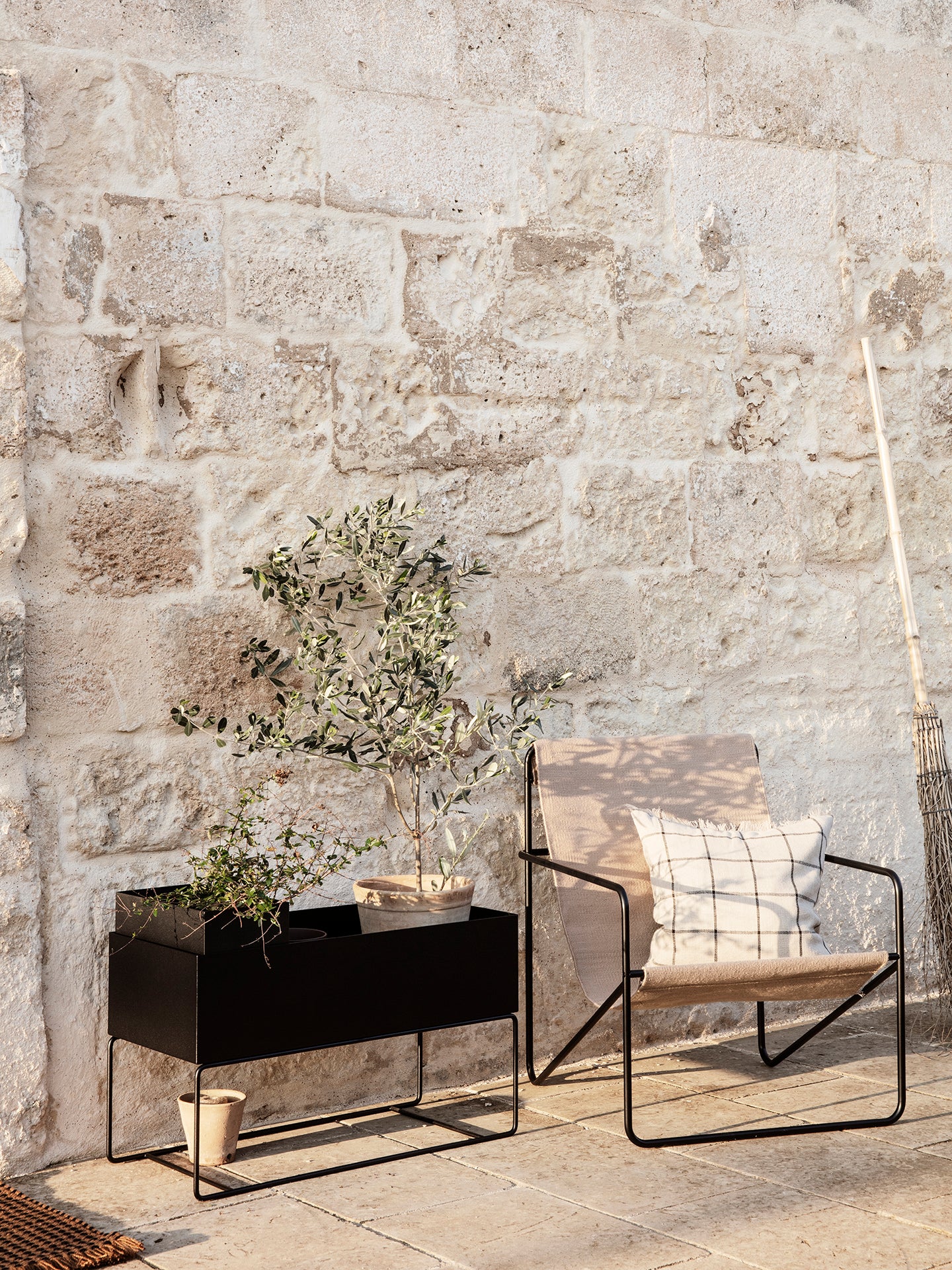 Plant Box - Large in Black by Ferm Living