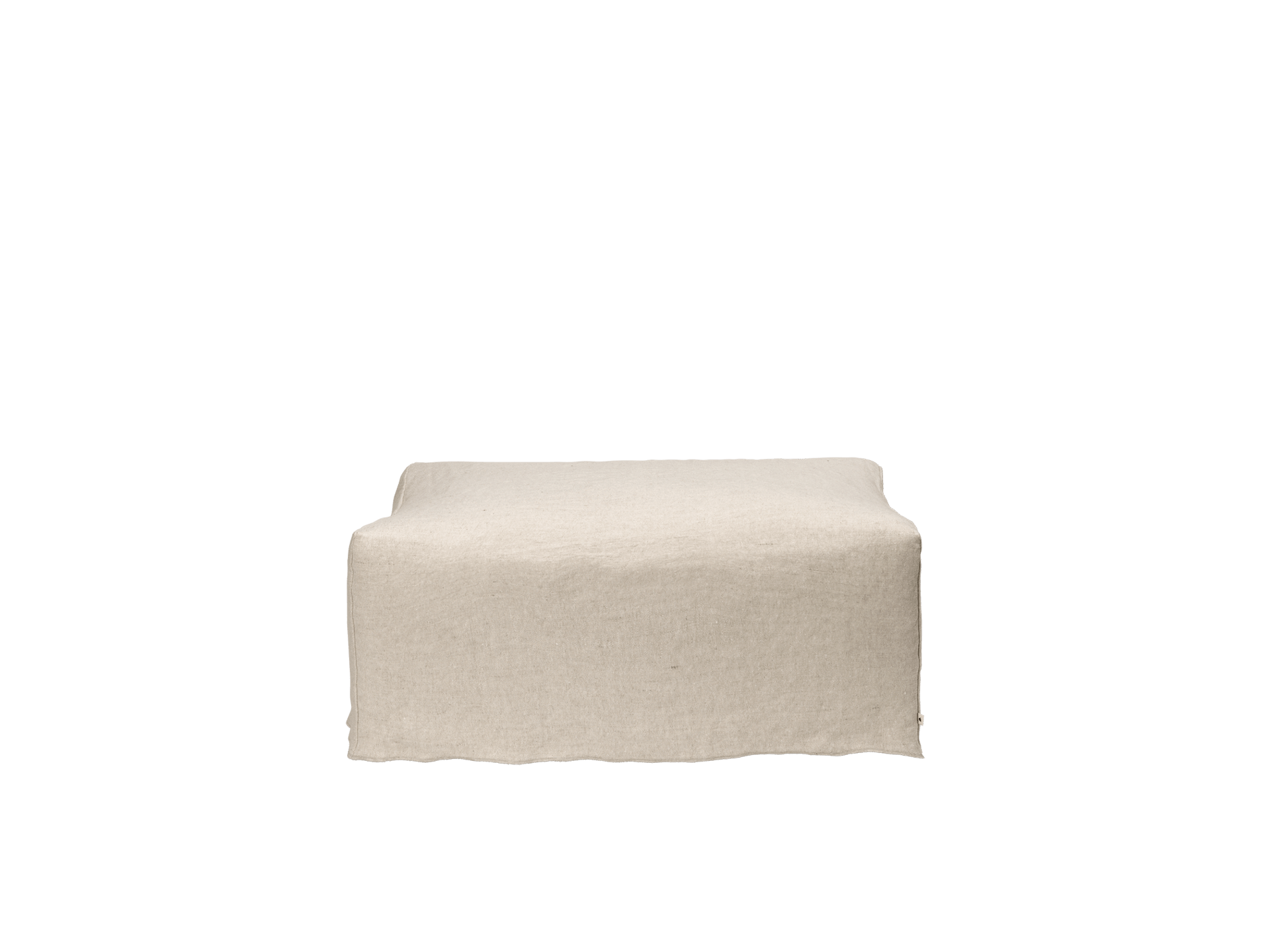 Catena Pouf Rectangular S501 - Loose Drape - Natural
