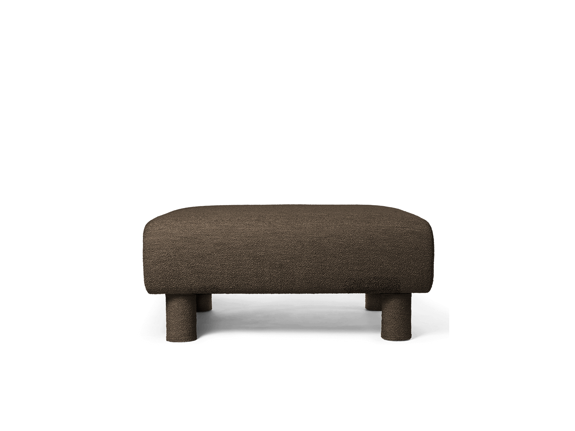 Dase Ottoman - Soft Bouclé - Dark Brown