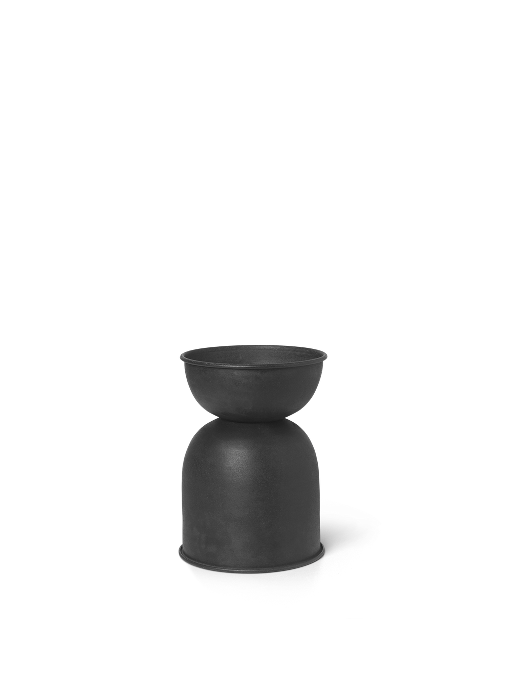 Hourglass Pot in Black - Extra Small by Ferm Living | Green Living Hourglass Pot in Black - Extra Small by Ferm Living | Green Living