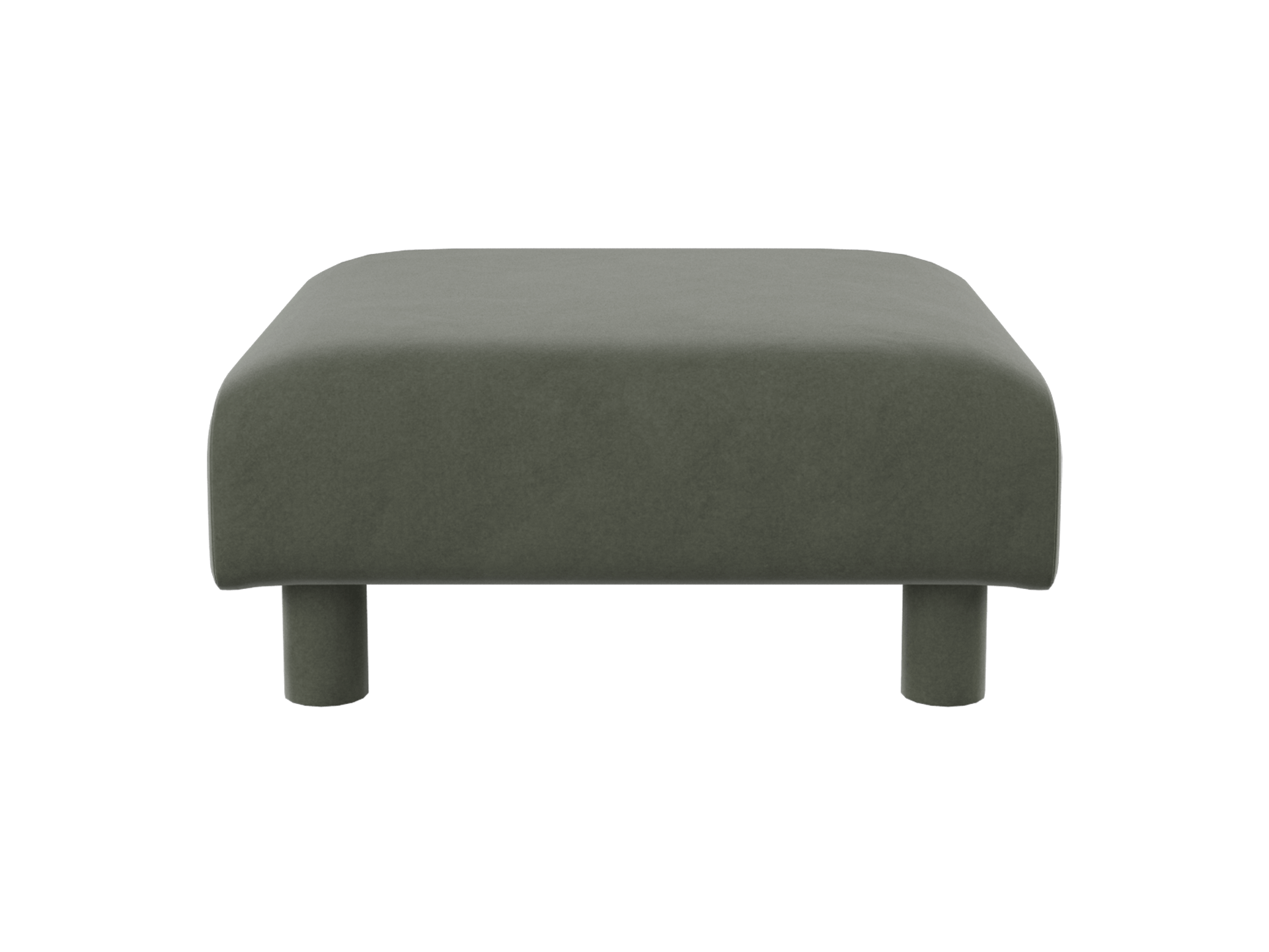Dase Ottoman - Rich Velvet - Pine