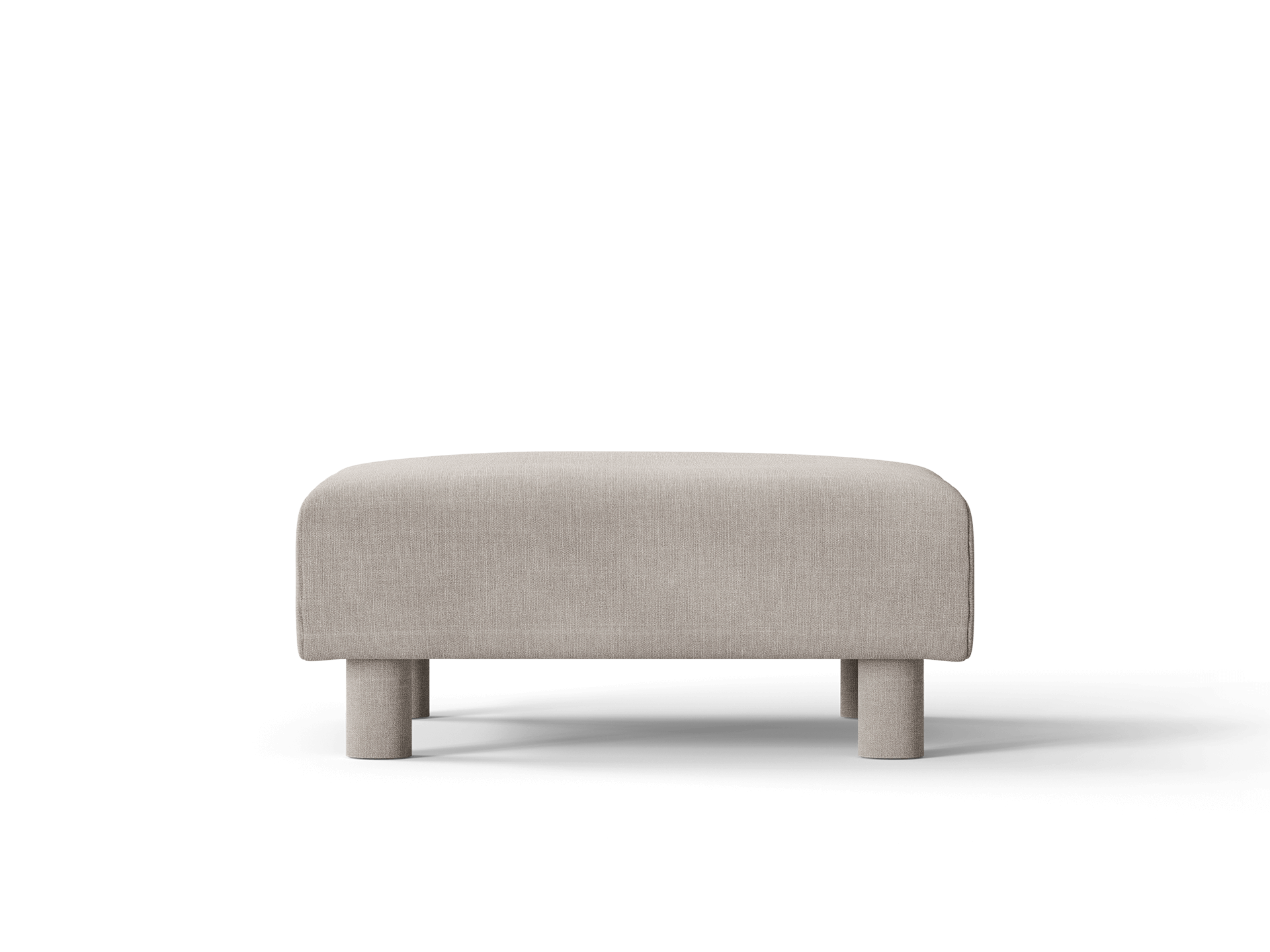 Dase Ottoman - Cotton Linen - Natural