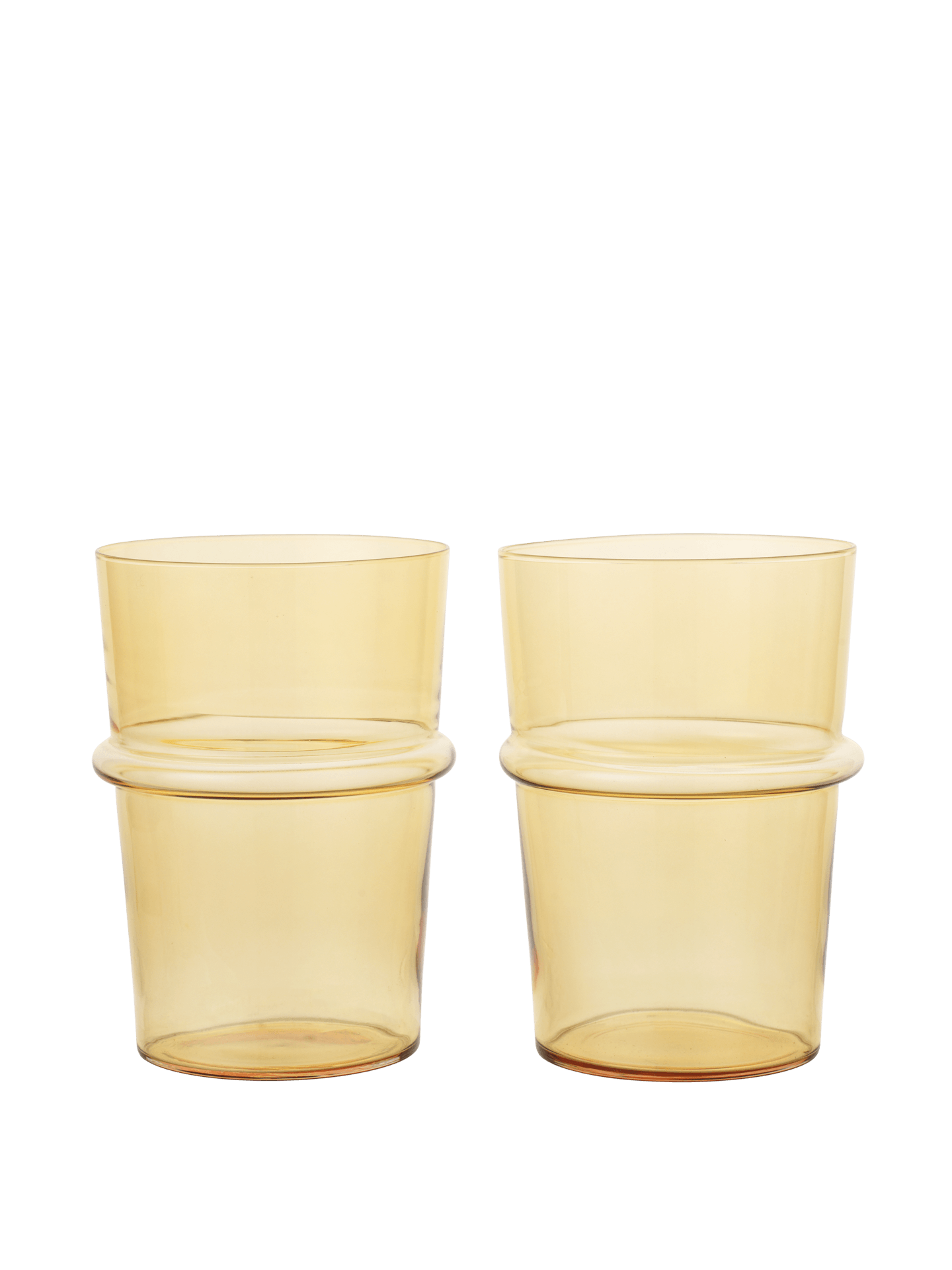 Boya Tall Glasses - Set of 2 - Yellow