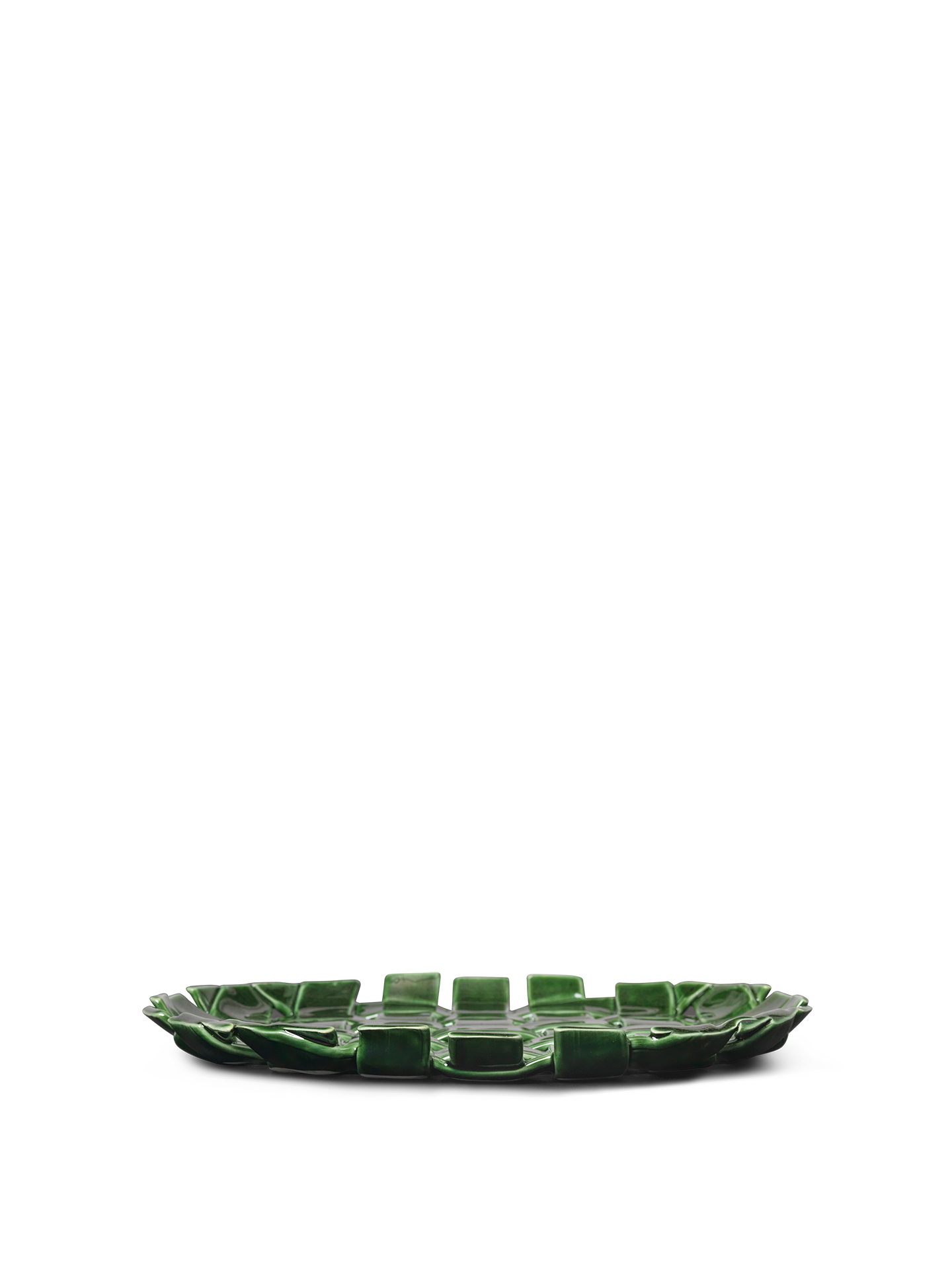 Plait Platter - Emerald Green