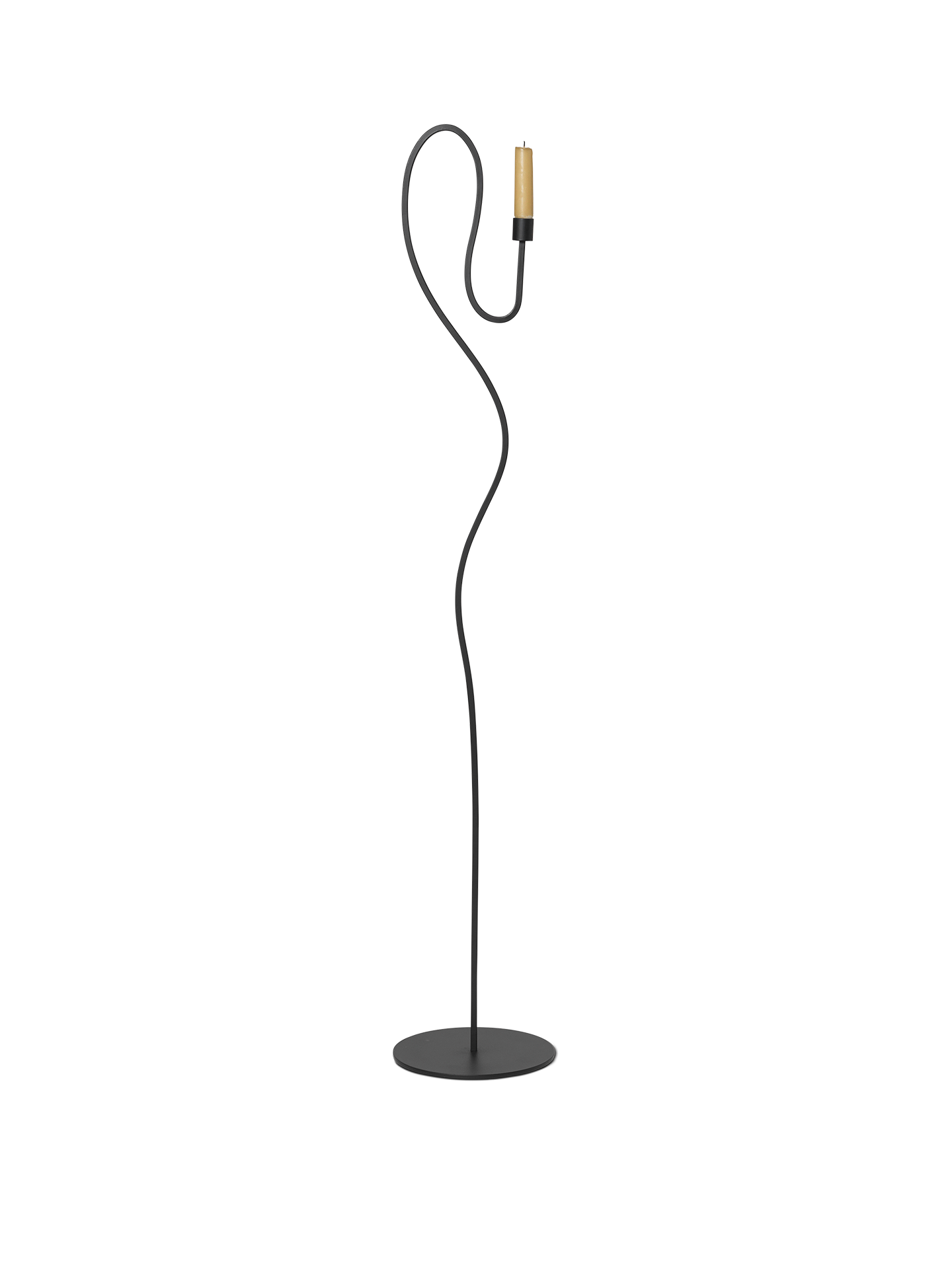 Valse Floor Candle Holder - Black