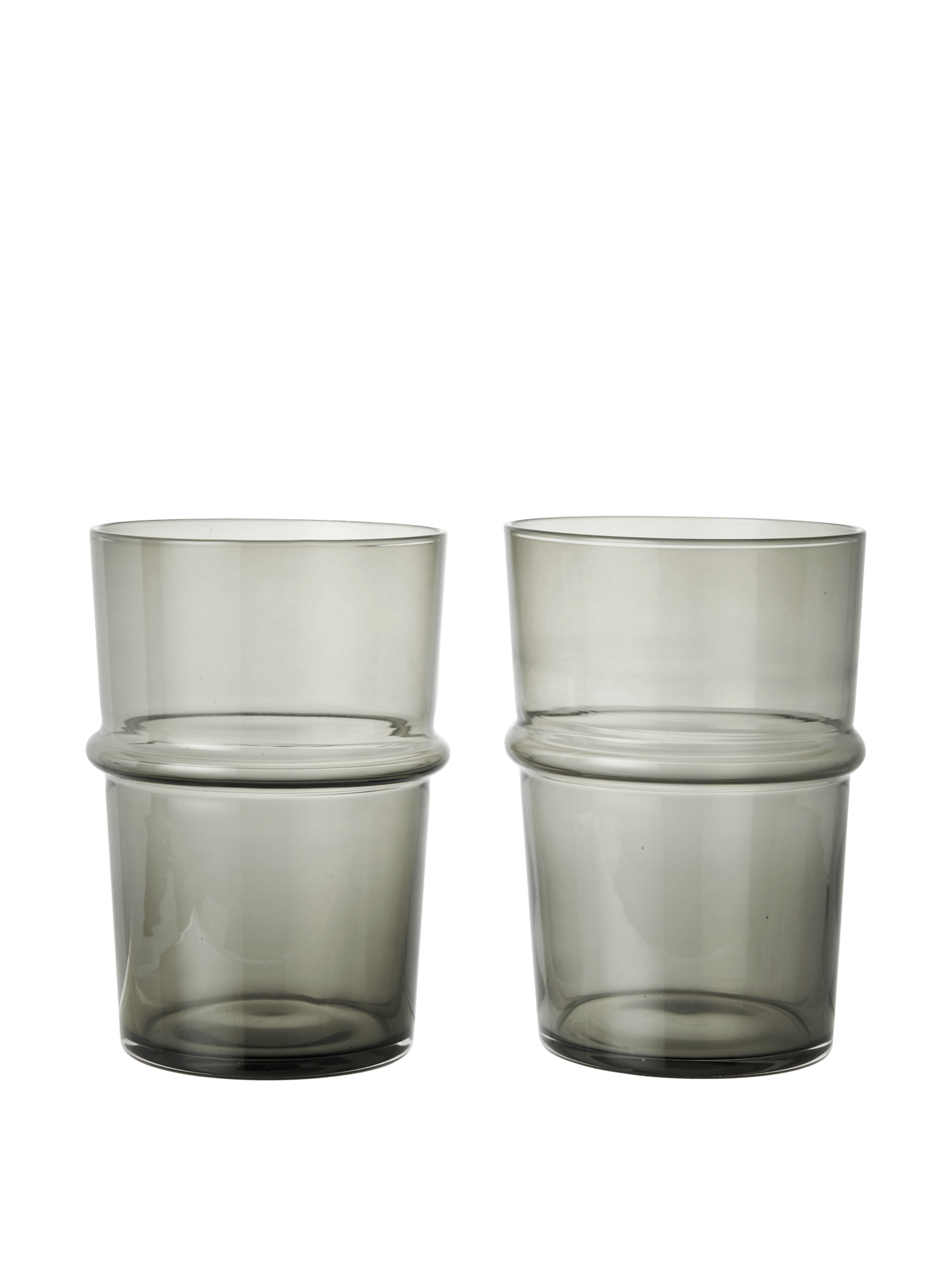 Boya Tall Glasses - Set of 2 - Smoked Grey