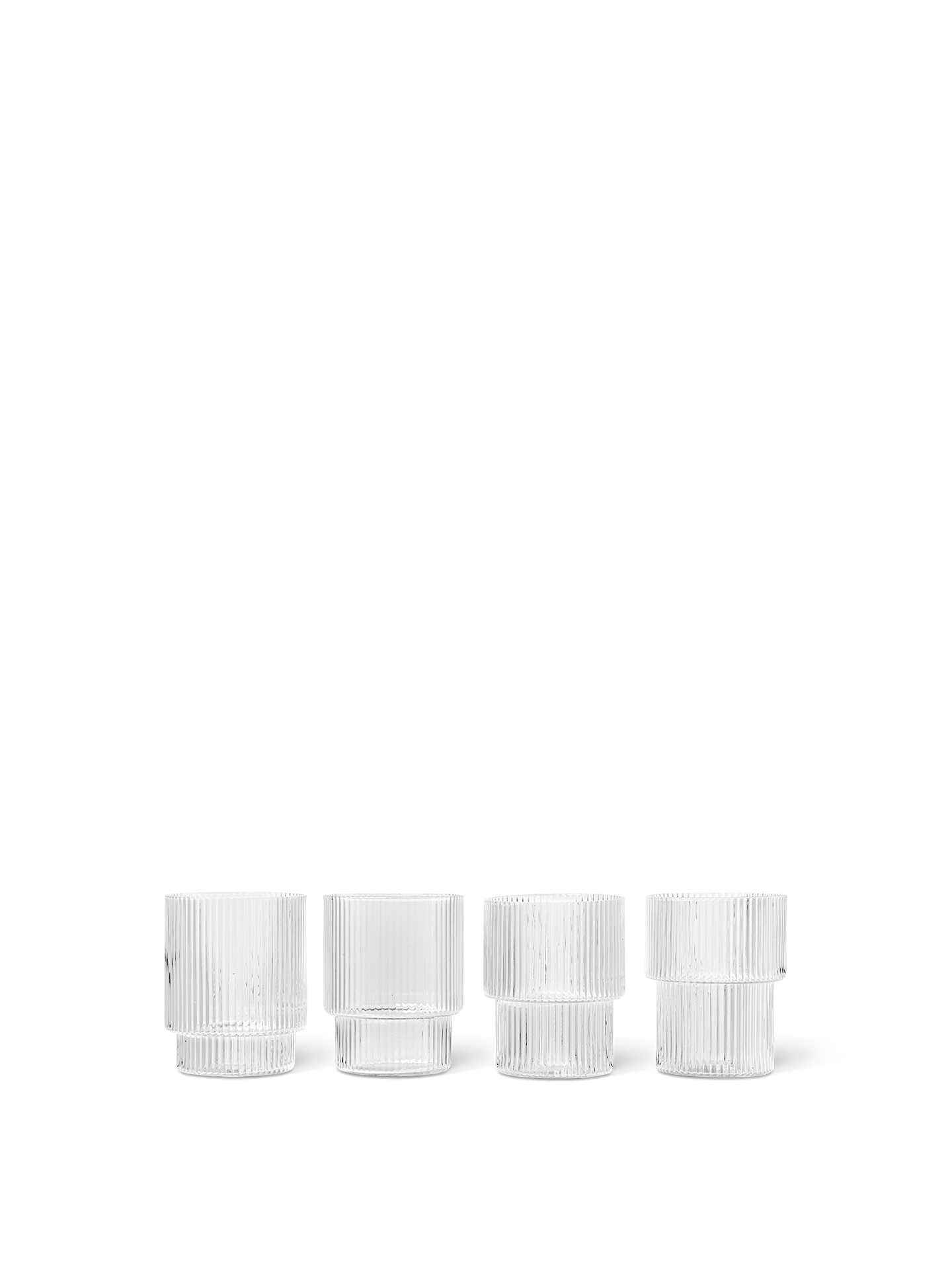 Ripple Glasses - Set of 4 - Clear